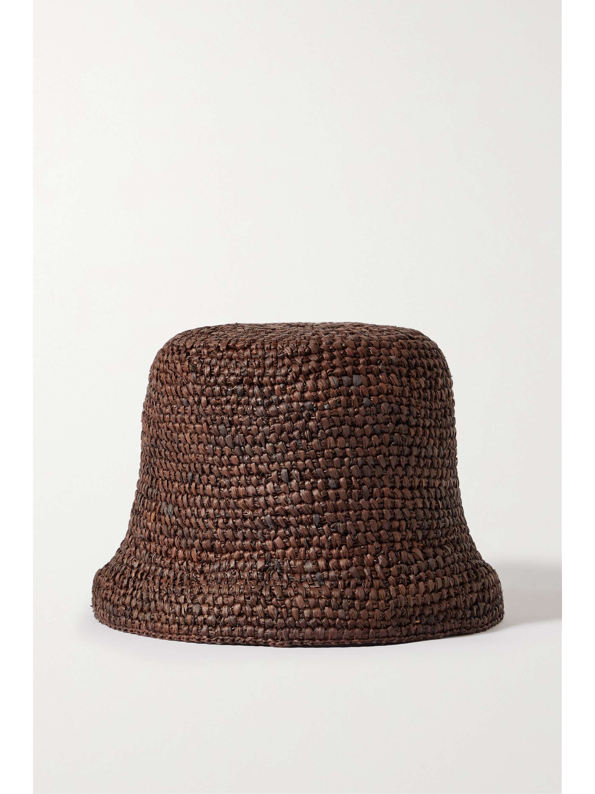 JACQUEMUS Ficiu embroidered raffia bucket hat