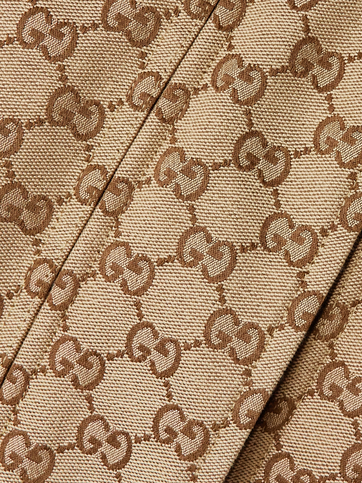 Hooded Padded Cotton-Blend Logo-Jacquard Down Jacket