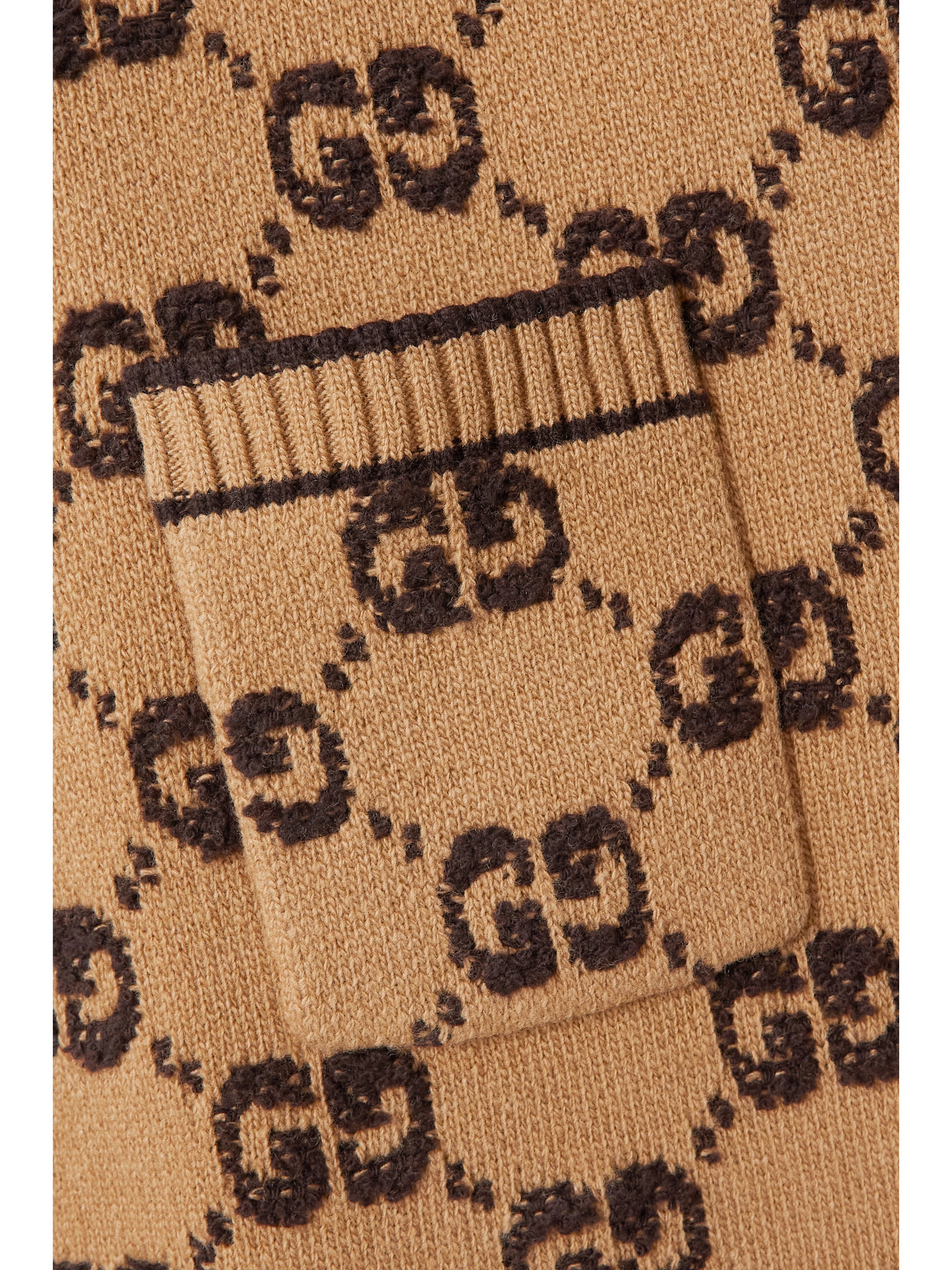 Gucci Embellished jacquard-knit wool dress thumbnail