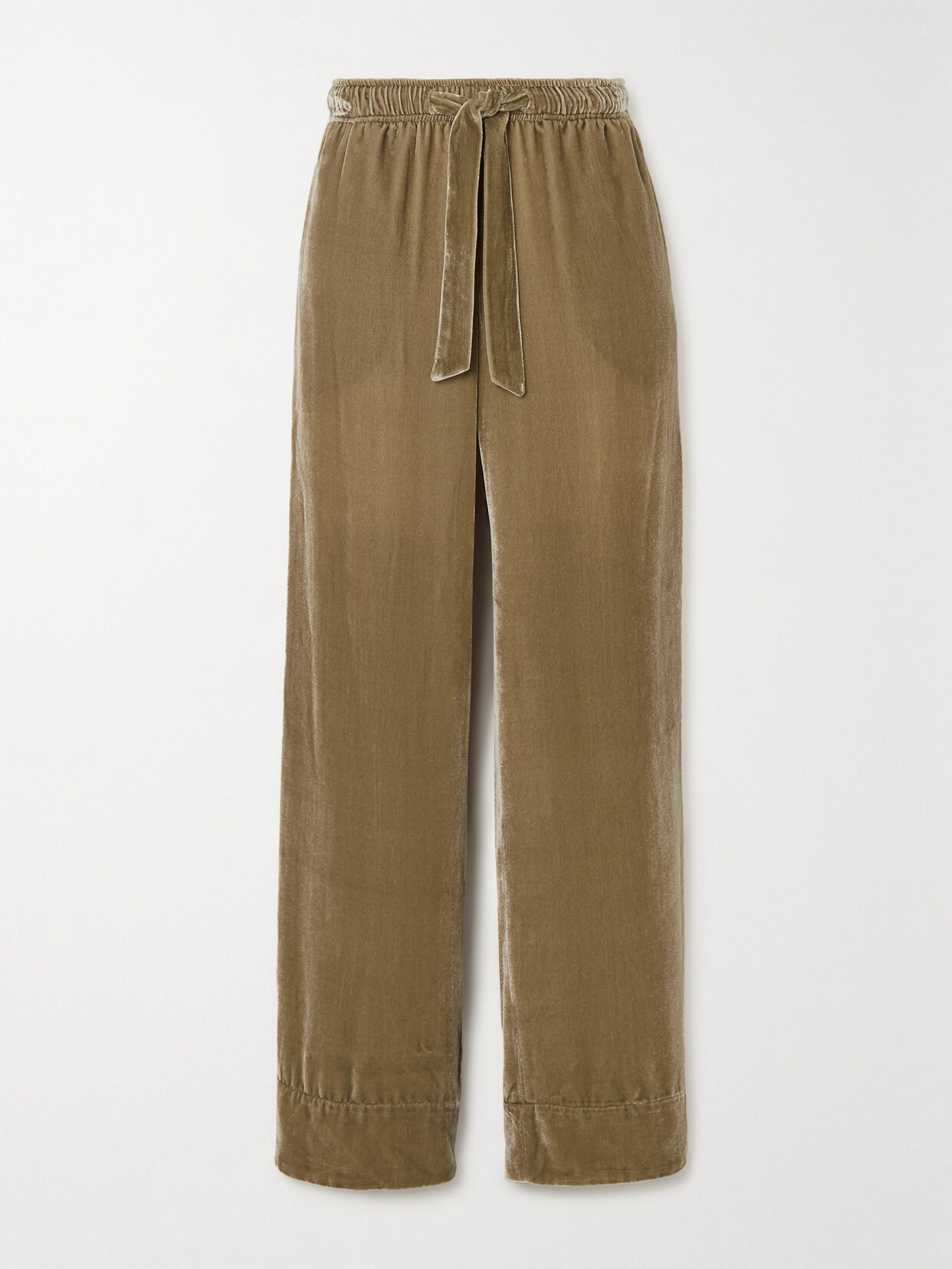 Le Kasha + Nadine Strittmatter Camusfa Velvet Wide-leg Pants