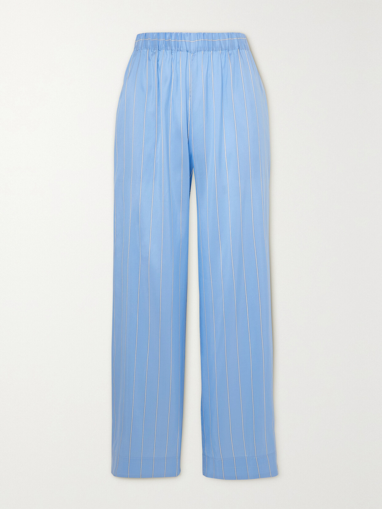 Le Kasha + Nadine Strittmatter Harper Striped Silk Wide-leg Pants - Blue