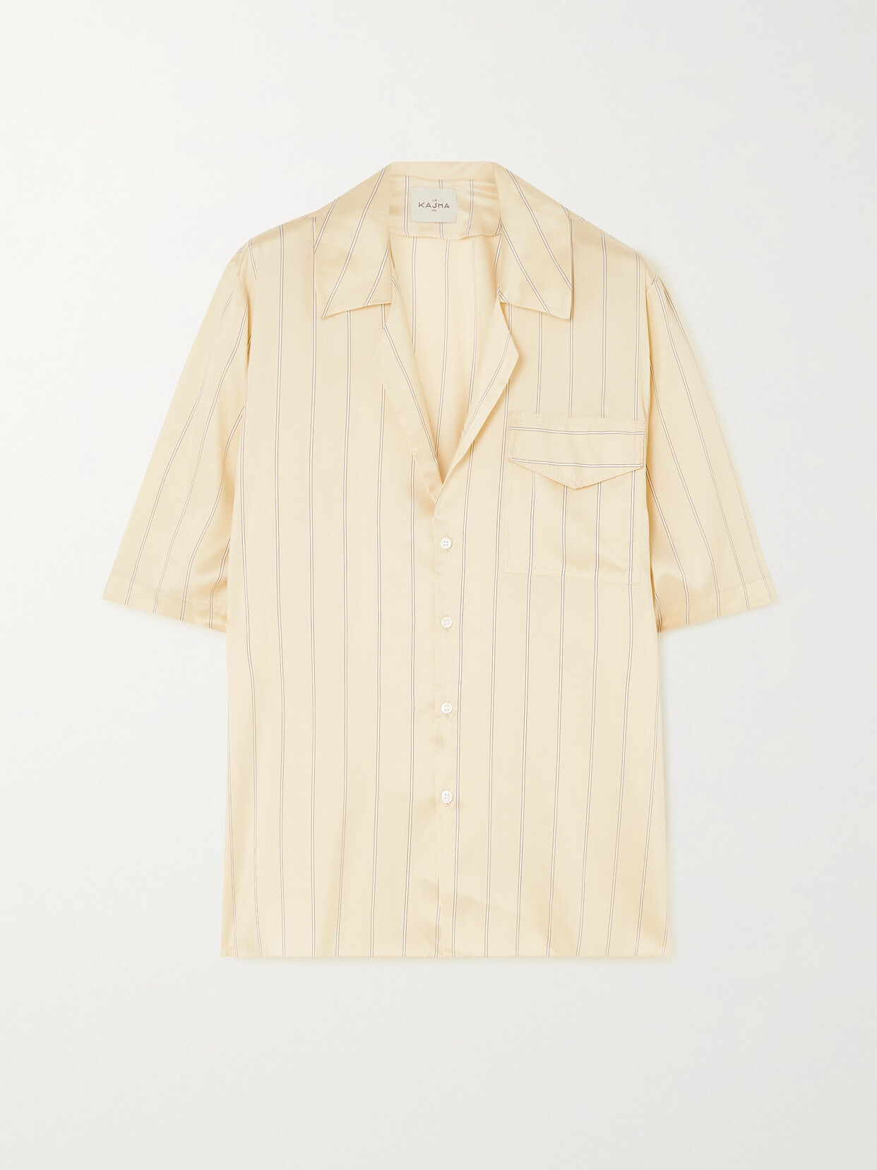 Le Kasha + Nadine Strittmatter Menerbe Striped Silk Shirt