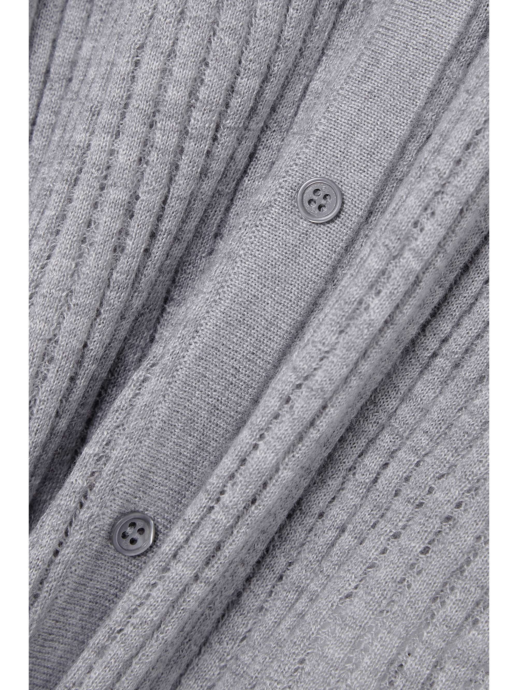 GABRIELA HEARST Emma pointelle-knit cashmere and silk-blend cardigan
