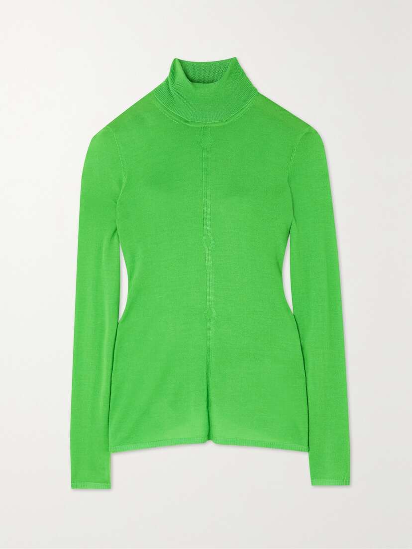 Gabriela Hearst Steinem Cashmere And Silk-blend Turtleneck Sweater