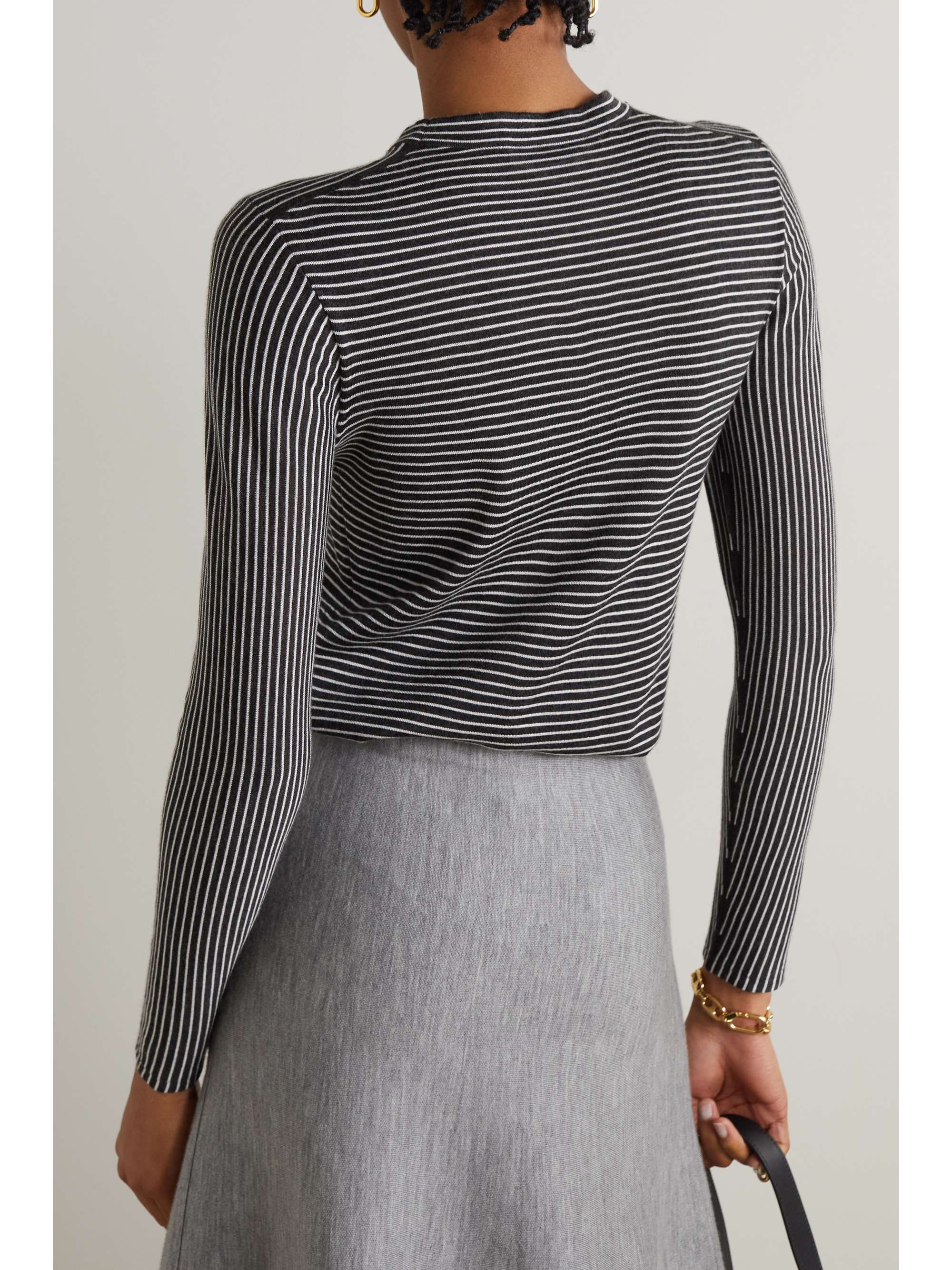 GABRIELA HEARST Eurico striped cashmere and silk-blend top