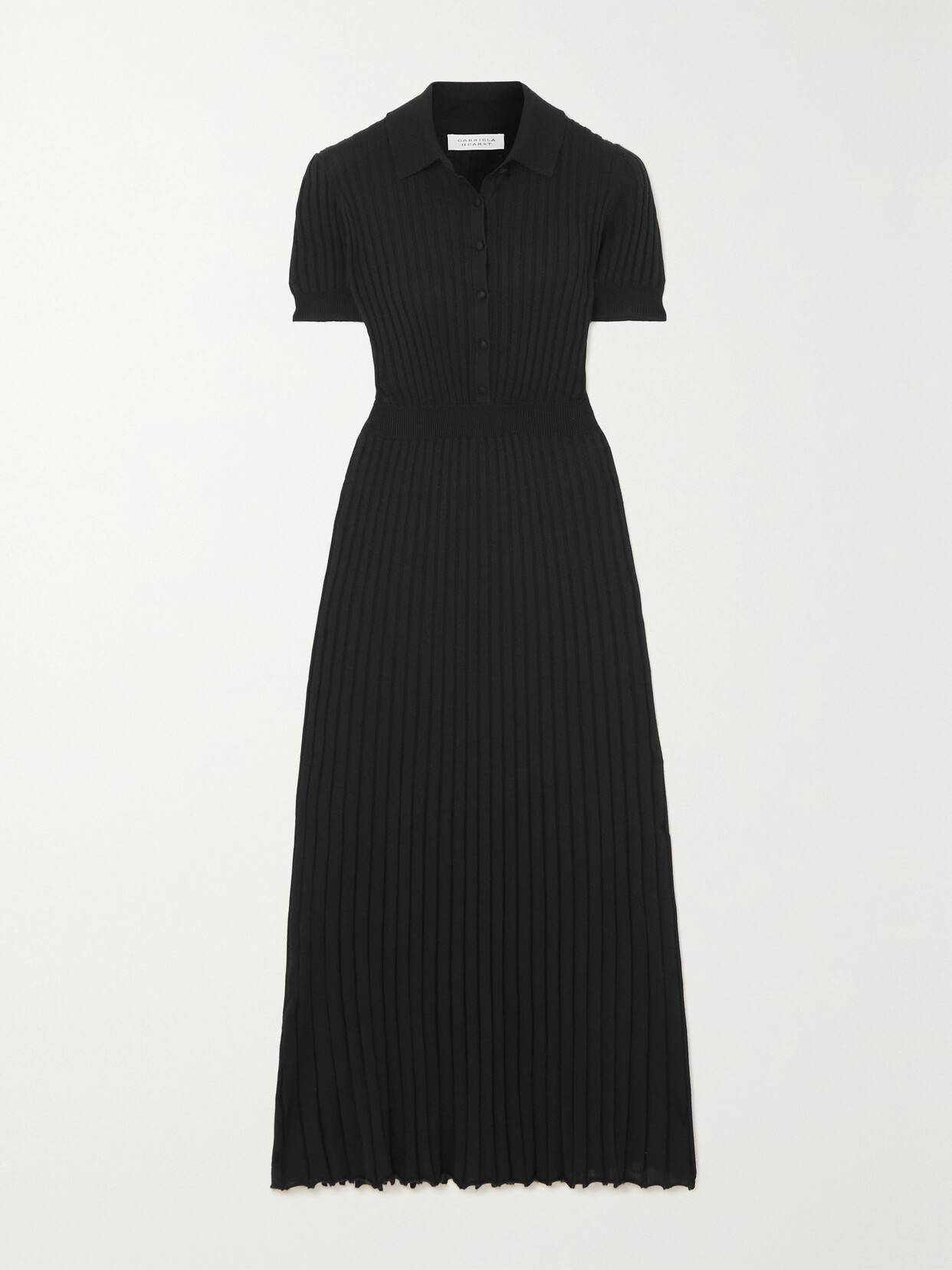 Gabriela Hearst - Amor Ribbed Silk And Cashmere-blend Maxi Dress - Black