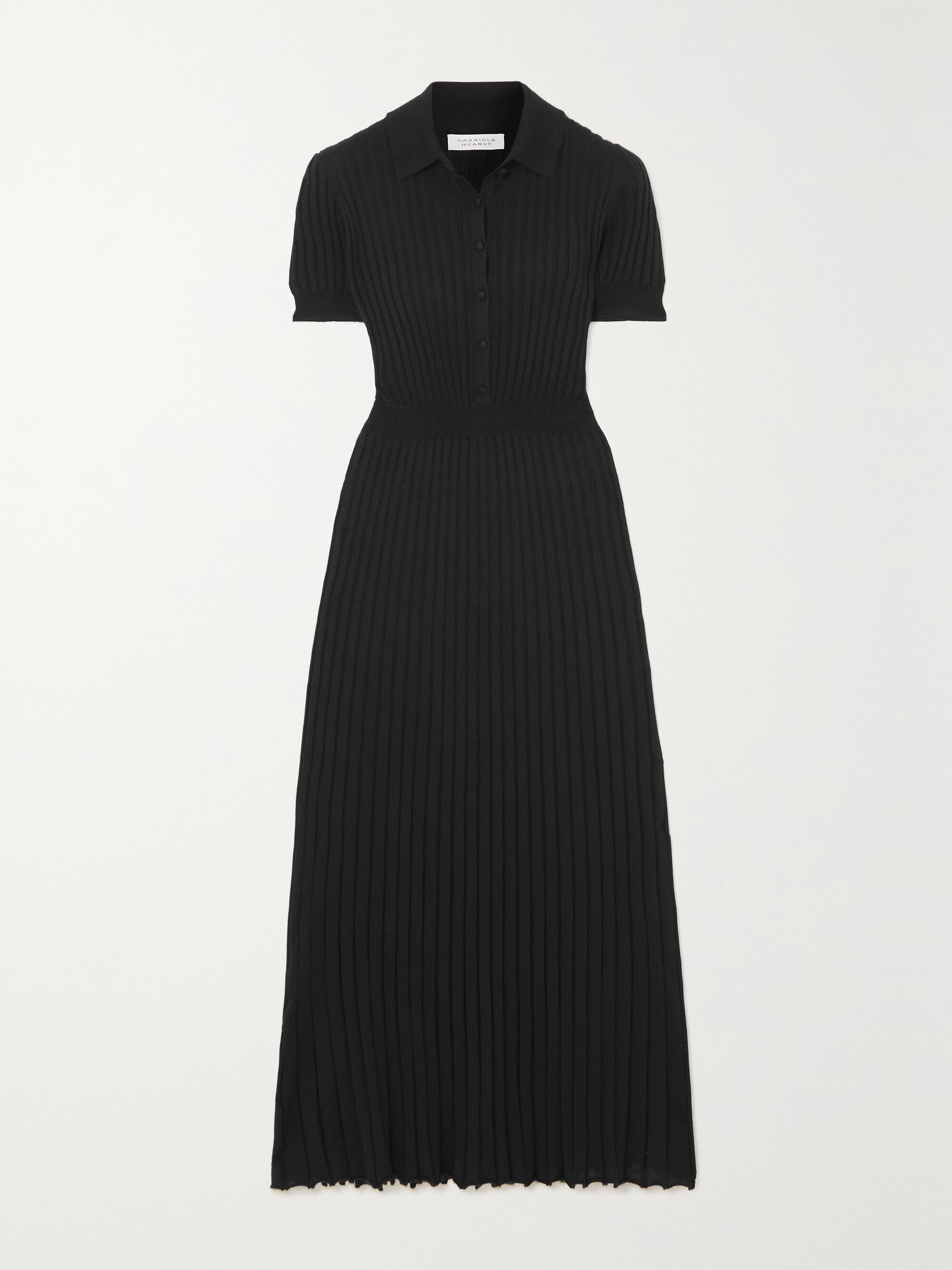 Gabriela Hearst Amor ribbed silk and cashmere-blend maxi dress thumbnail