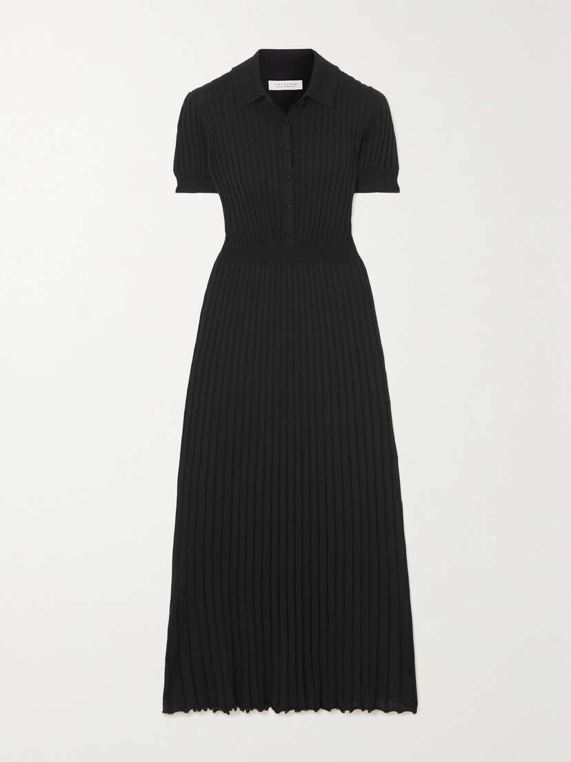 Gabriela Hearst Amor Ribbed Silk And Cashmere-blend Maxi Dress