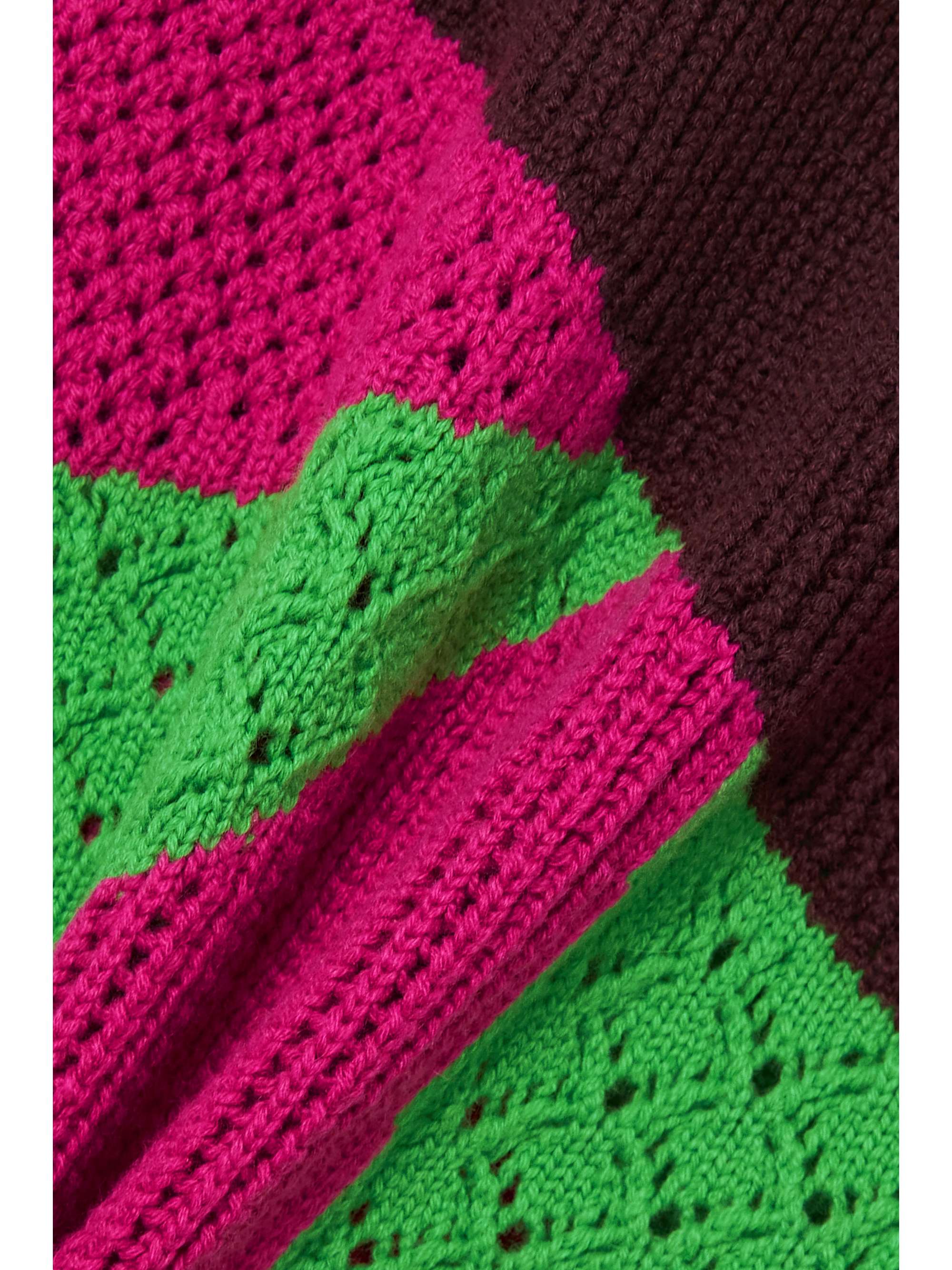 GABRIELA HEARST Rourke color-block pointelle-knit cashmere sweater