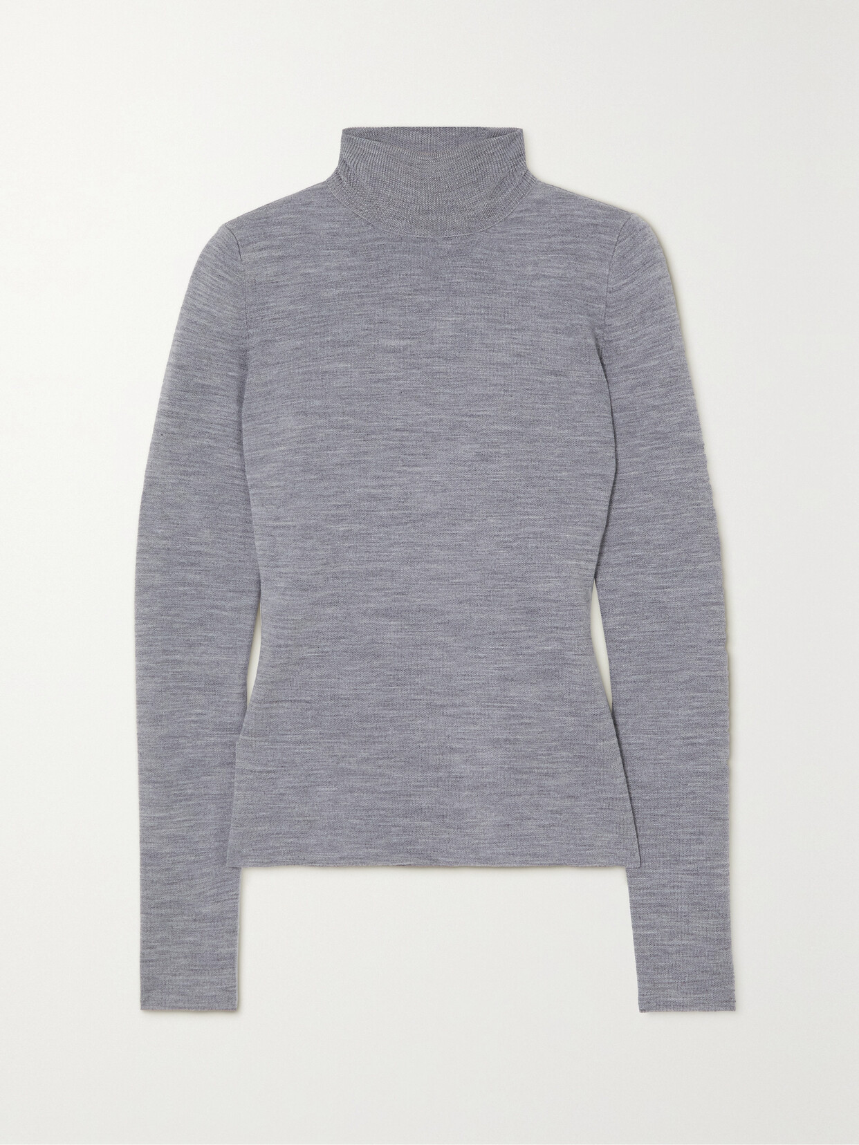 Gabriela Hearst - May Wool, Cashmere And Silk-blend Turtleneck Sweater - Gray