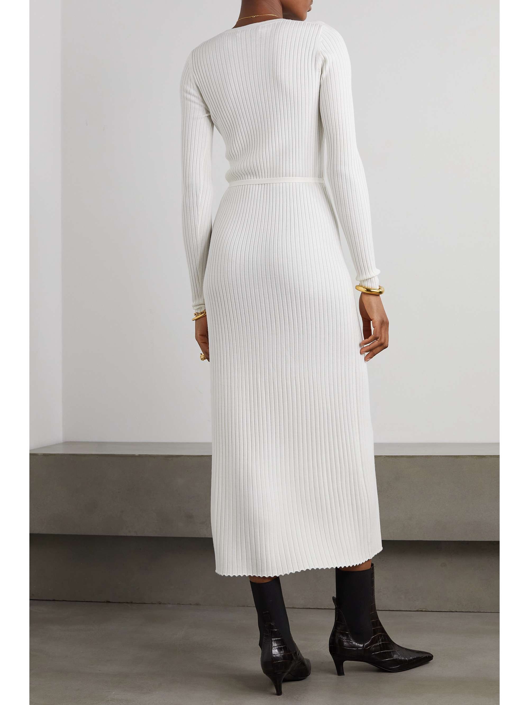 GABRIELA HEARST Luisa ribbed wool and silk-blend maxi dress