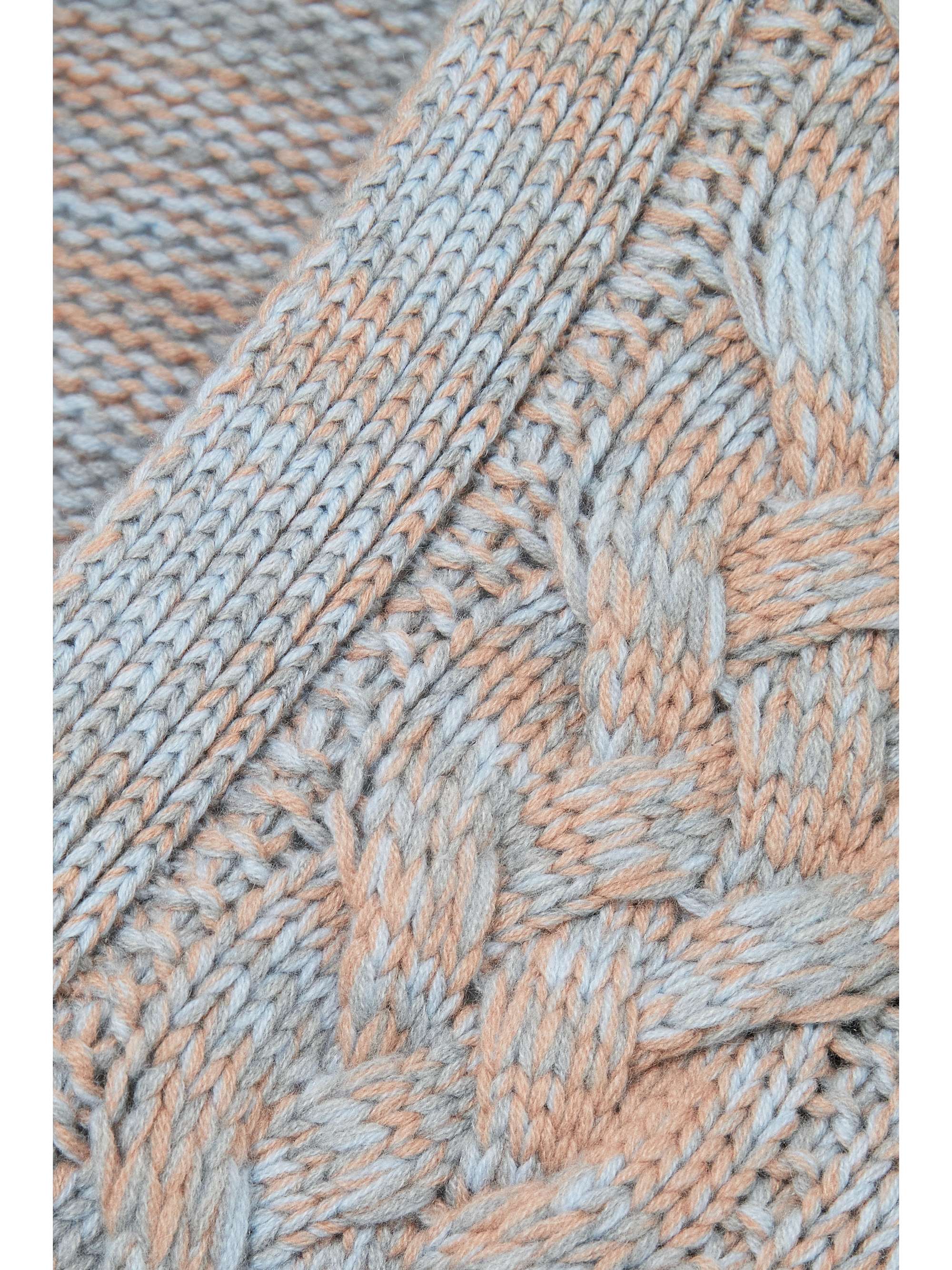 GABRIELA HEARST Aguirre two-tone cable-knit cashmere cardigan
