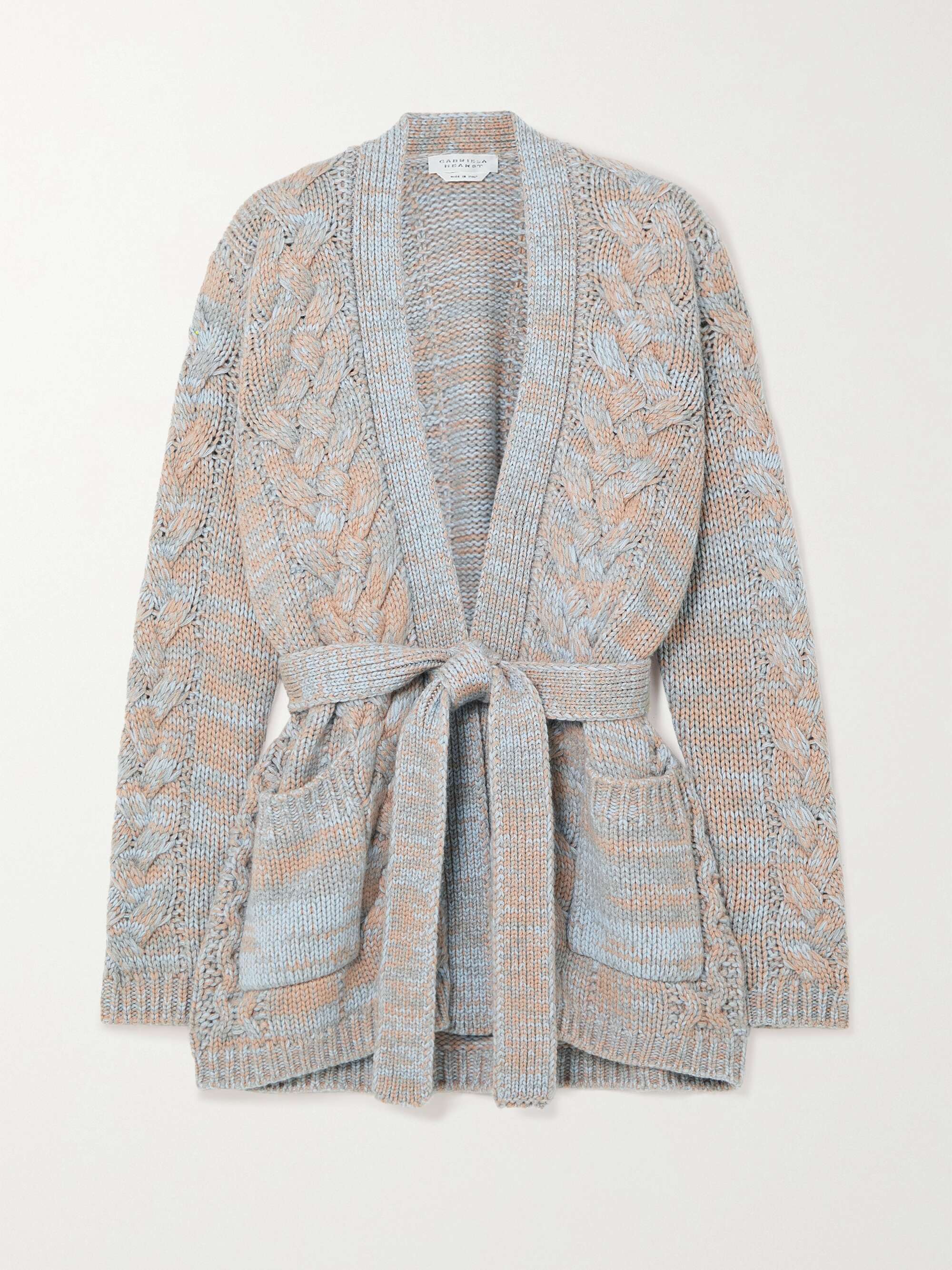 Cable knit cheap cashmere cardigan