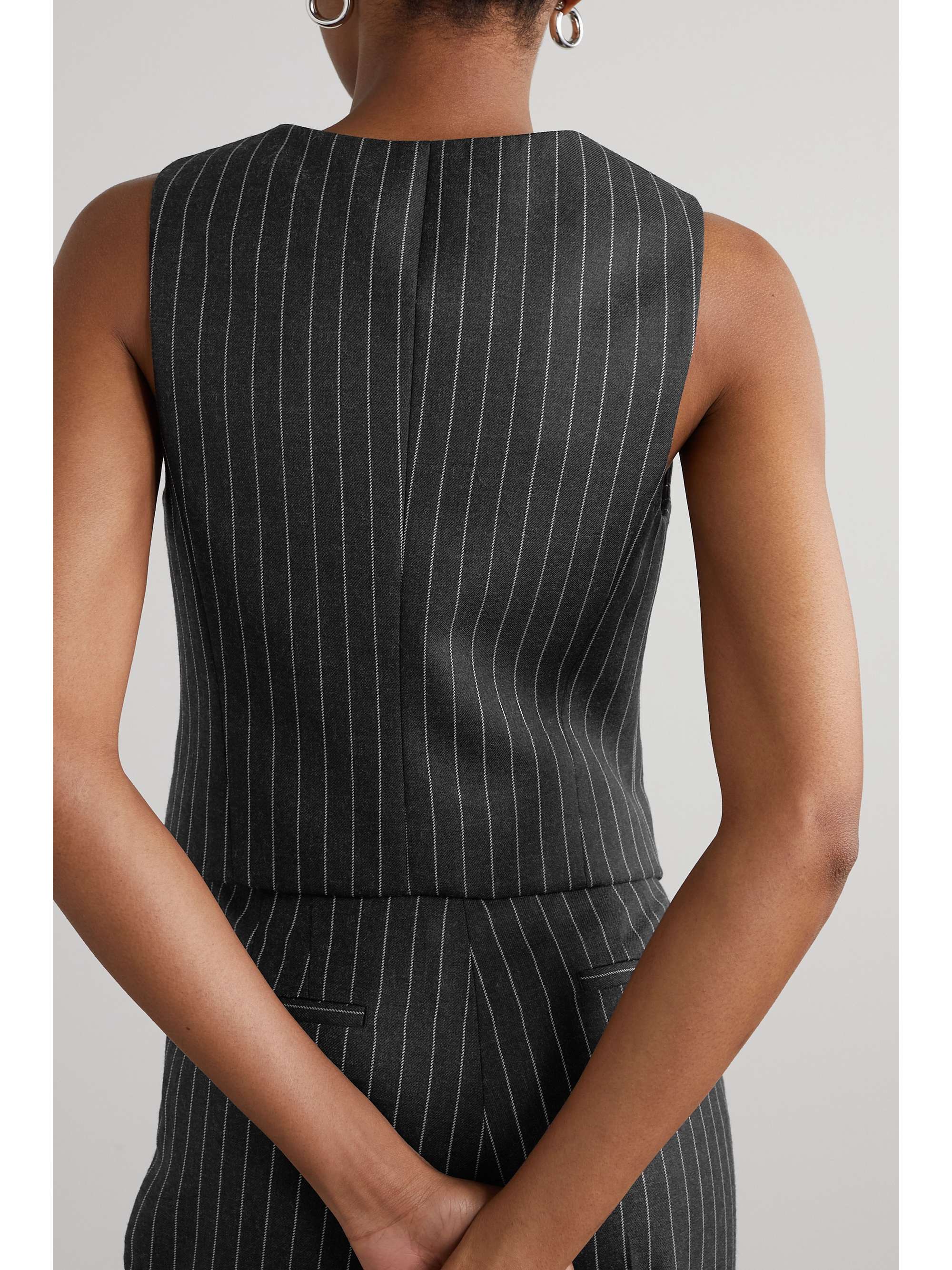 GABRIELA HEARST Zeta striped wool-twill vest