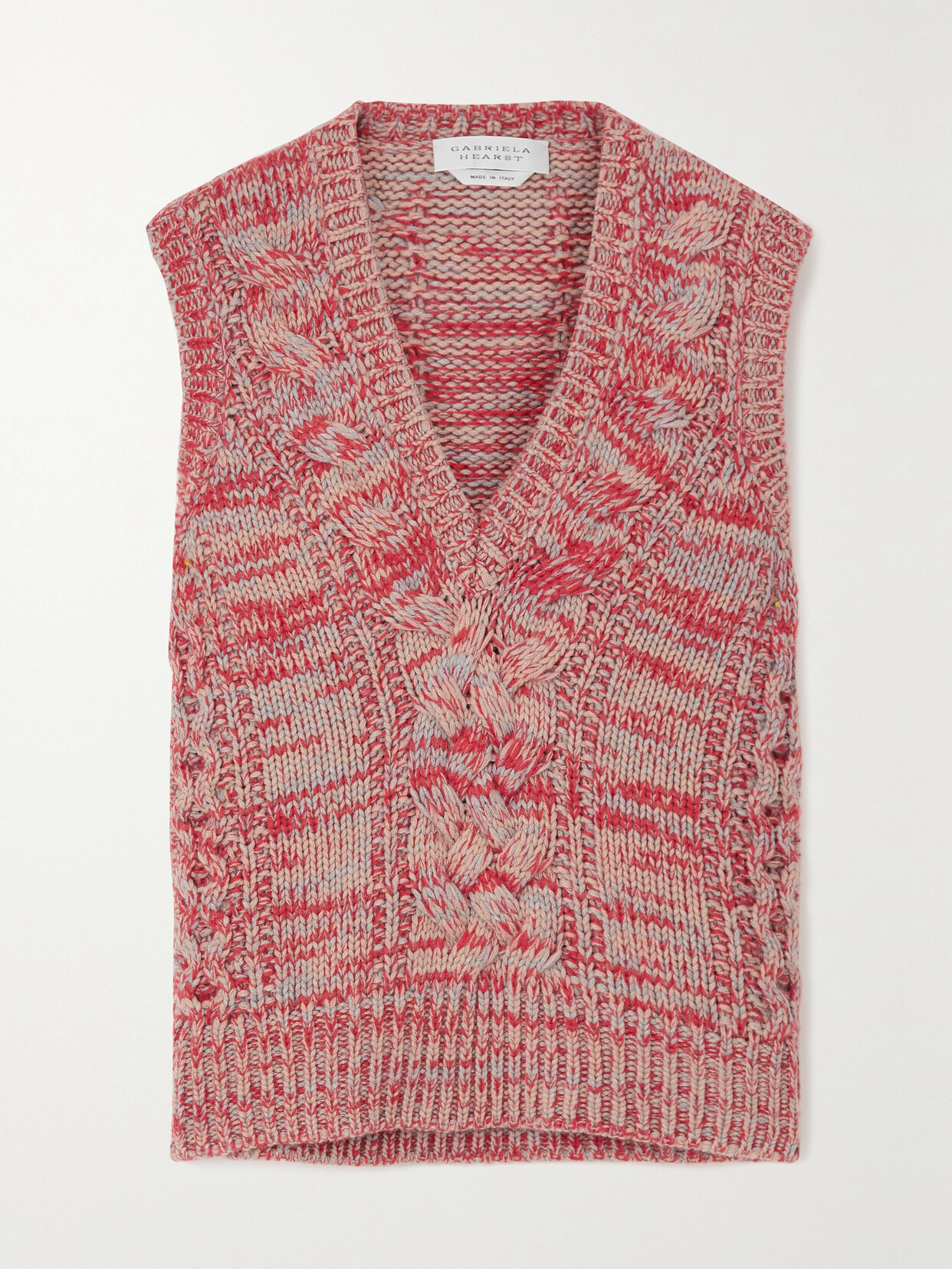 Gabriela Hearst - Ramirez Cable-knit Cashmere Vest - Red