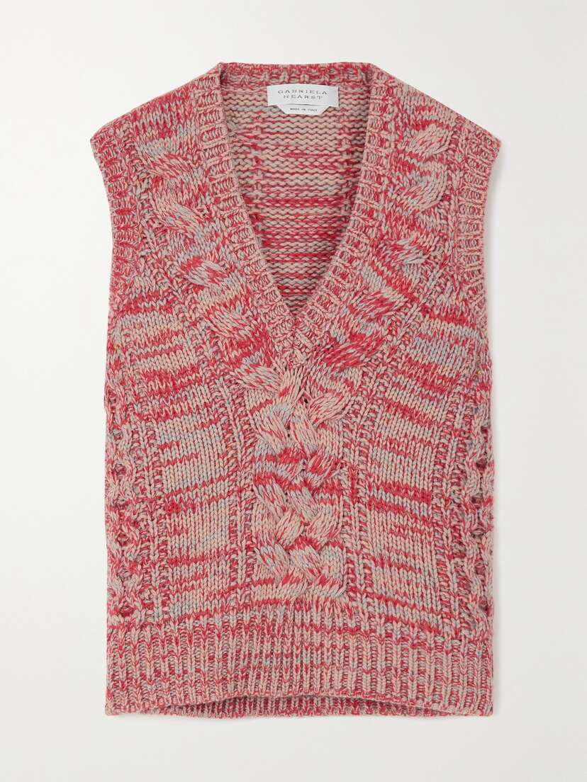 Gabriela Hearst Ramirez Cable-knit Cashmere Vest