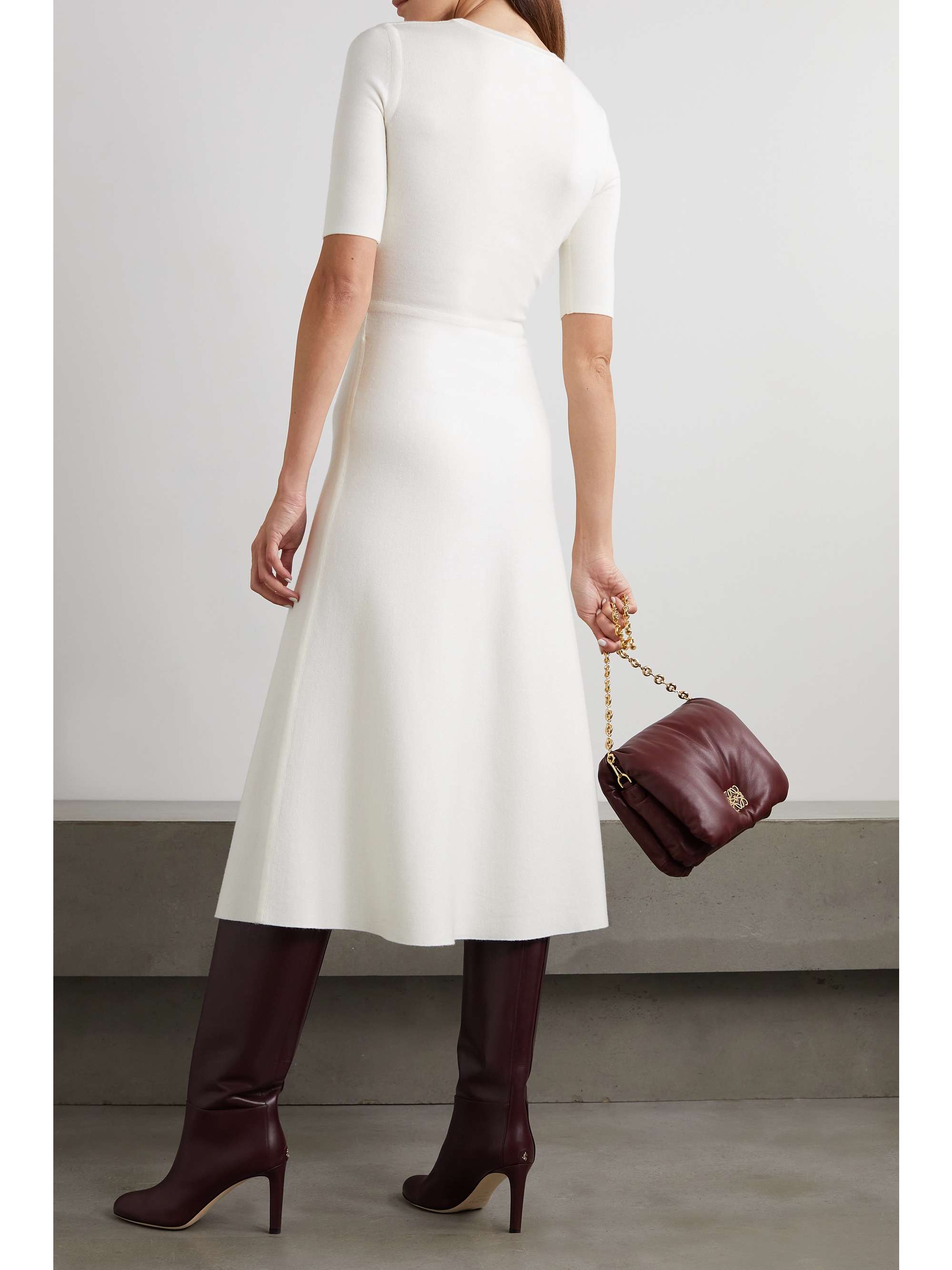 GABRIELA HEARST Seymore wool, cashmere and silk-blend midi dress