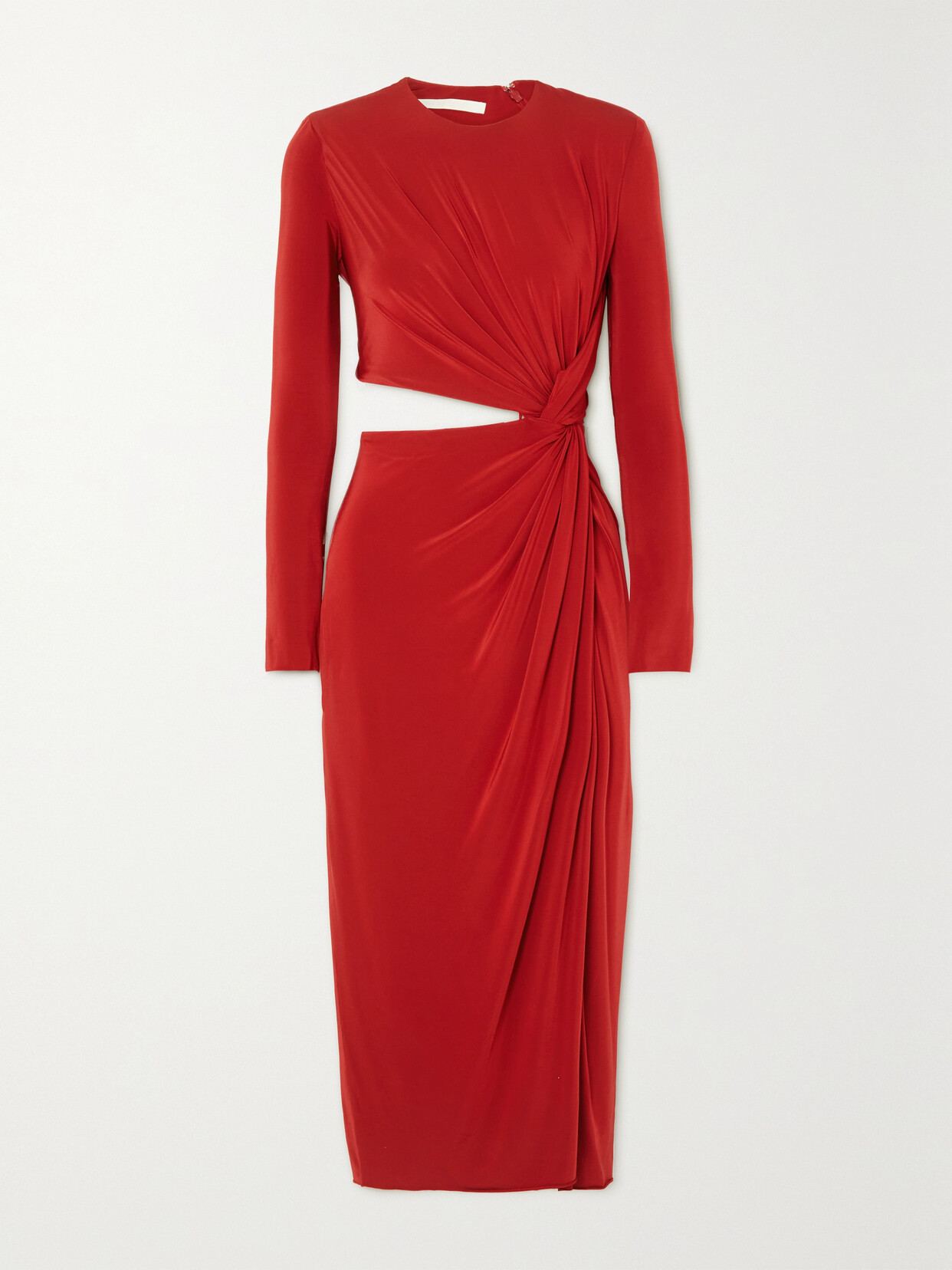 Jason Wu Collection Cutout Gathered Stretch-jersey Midi Dress - US12