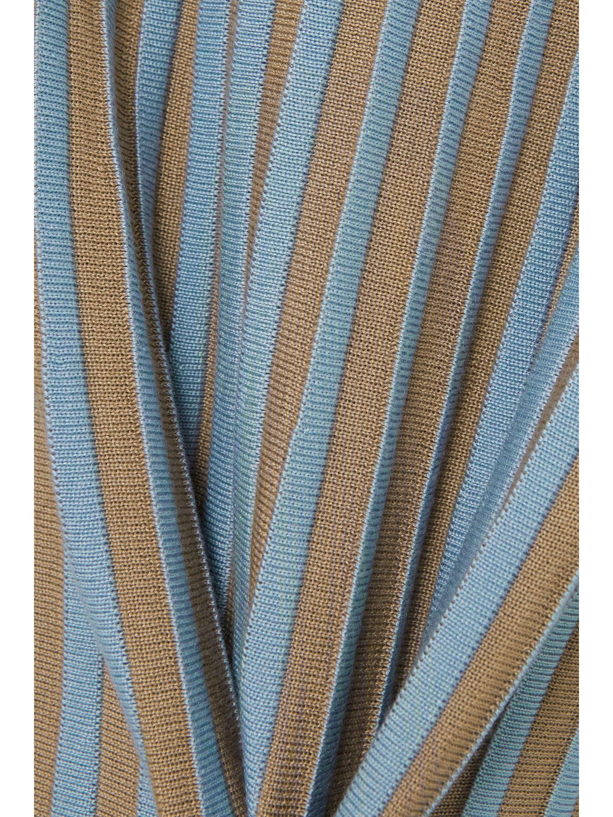 GABRIELA HEARST Lee striped silk and cashmere-blend maxi dress