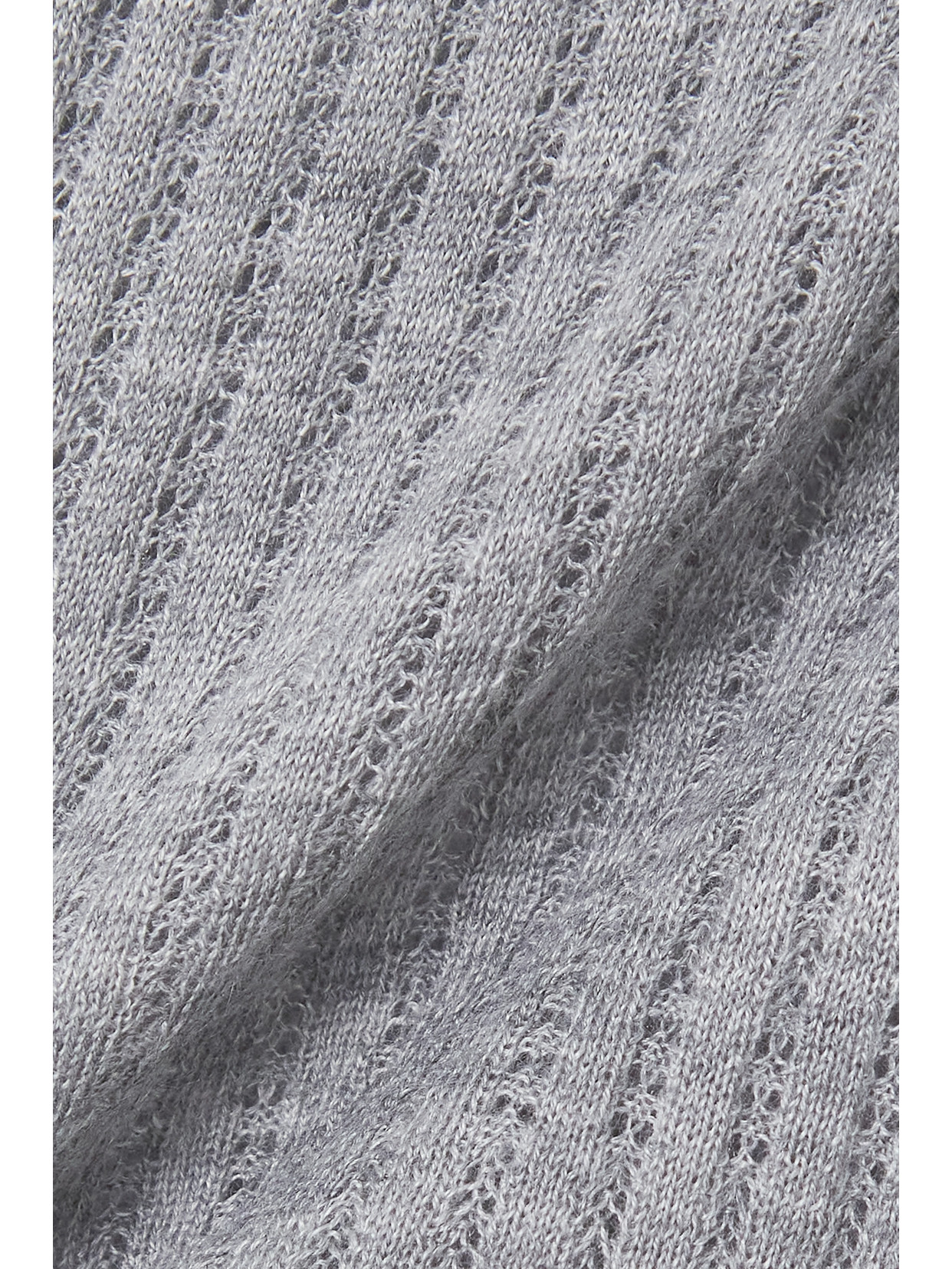 Shop Gabriela Hearst Nevin Pointelle-knit Cashmere And Silk-blend Tank In Gray