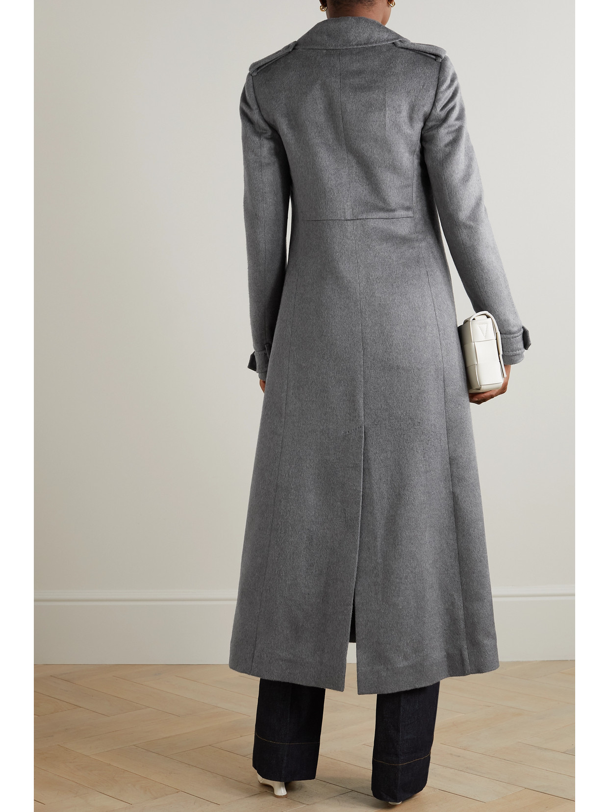 GABRIELA HEARST HOUSTT DOUBLE-BREASTED BRUSHED-SILK COAT