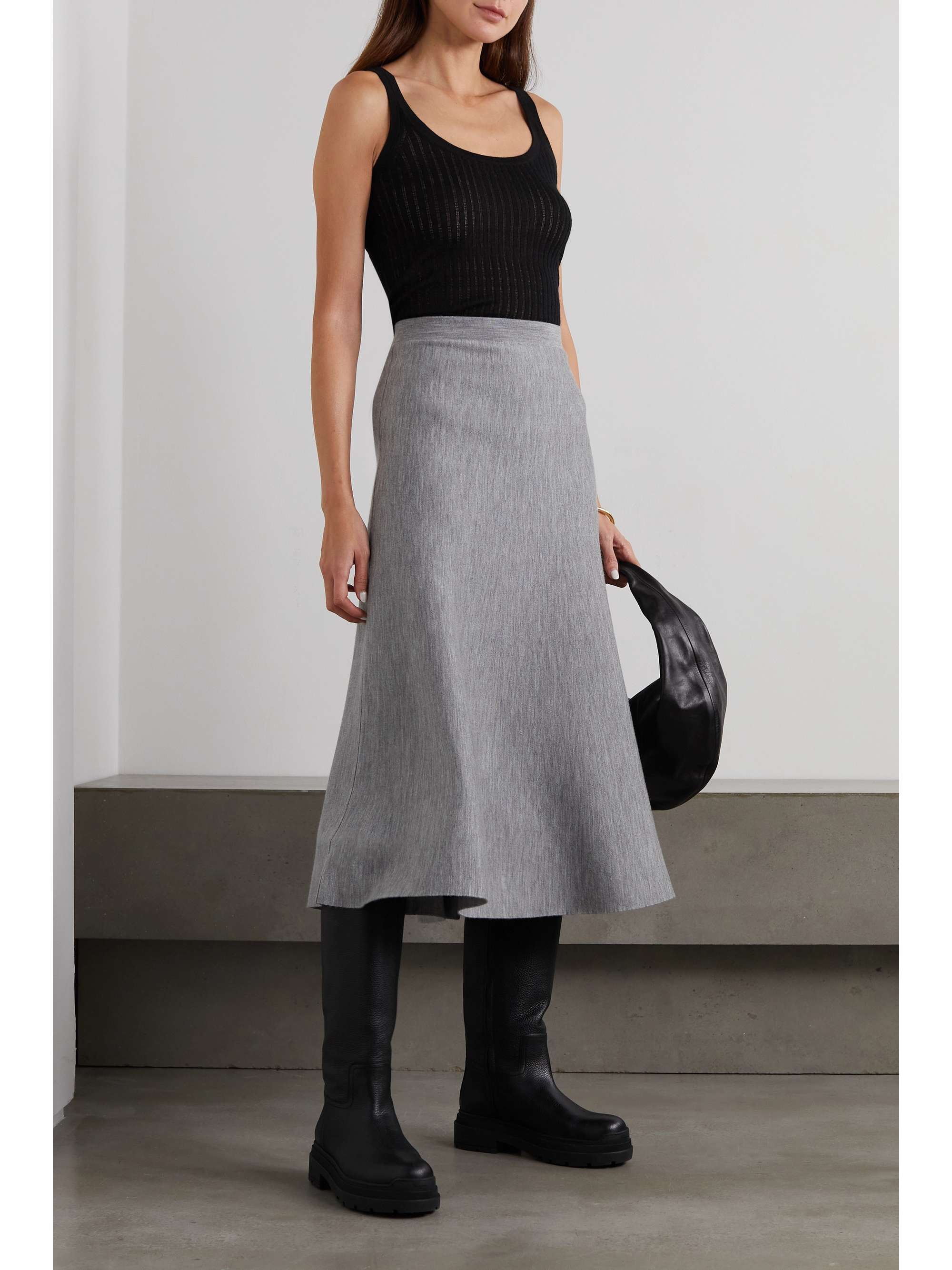 GABRIELA HEARST Nevin pointelle-knit cashmere and silk-blend tank | NET ...