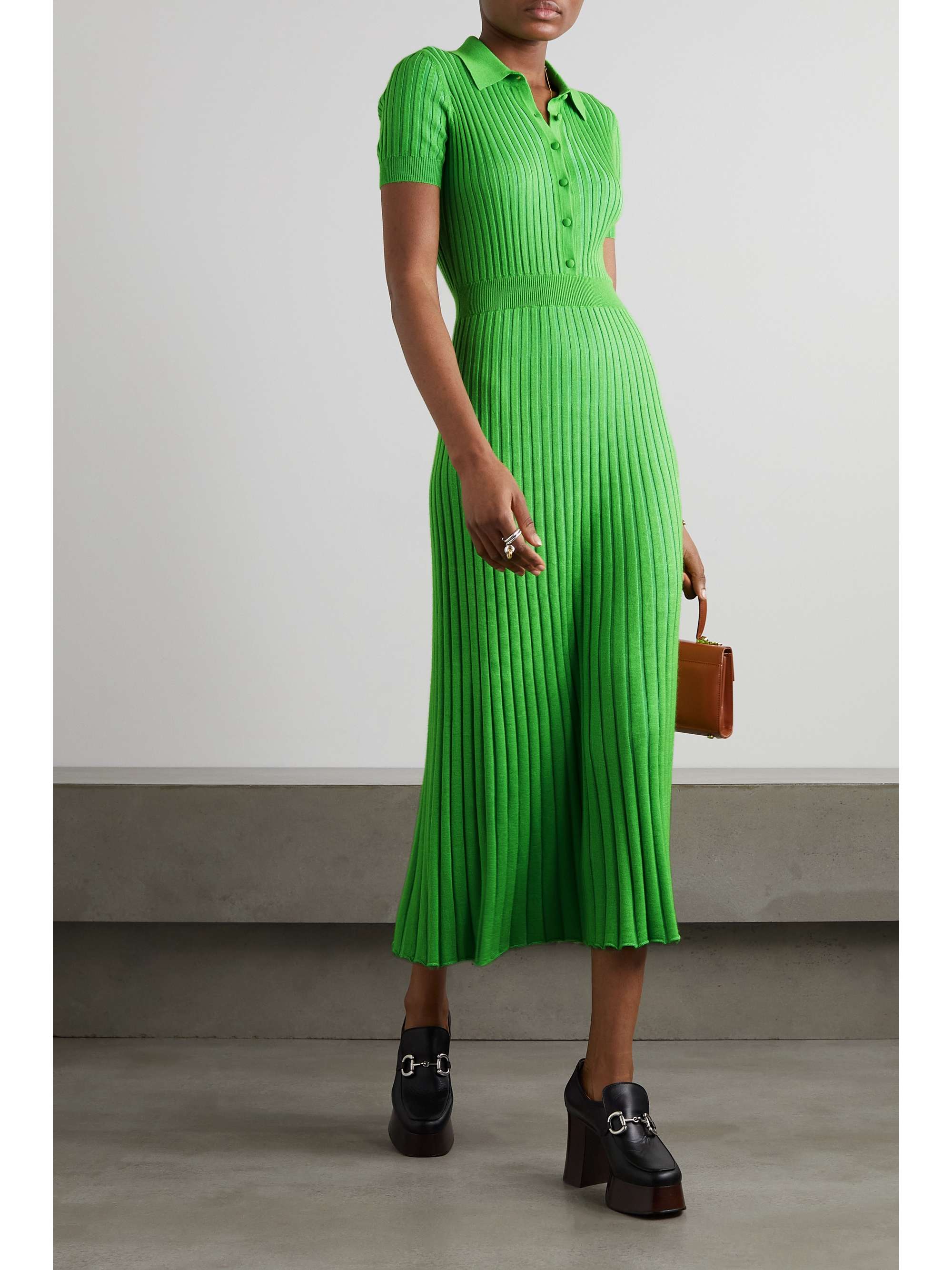 GABRIELA HEARST Amor ribbed cashmere and silk-blend maxi dress