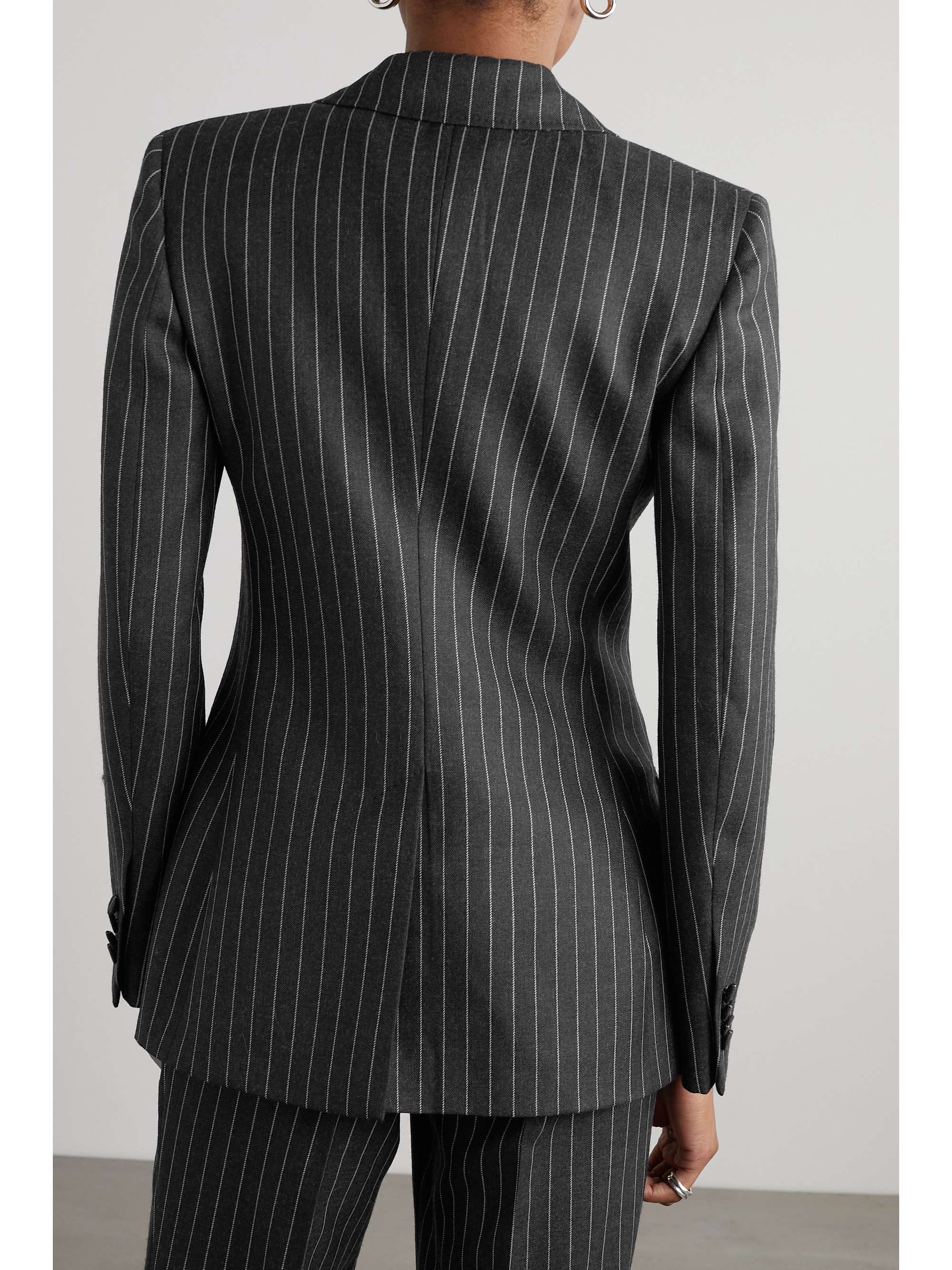GABRIELA HEARST Leiva pinstriped wool-twill blazer