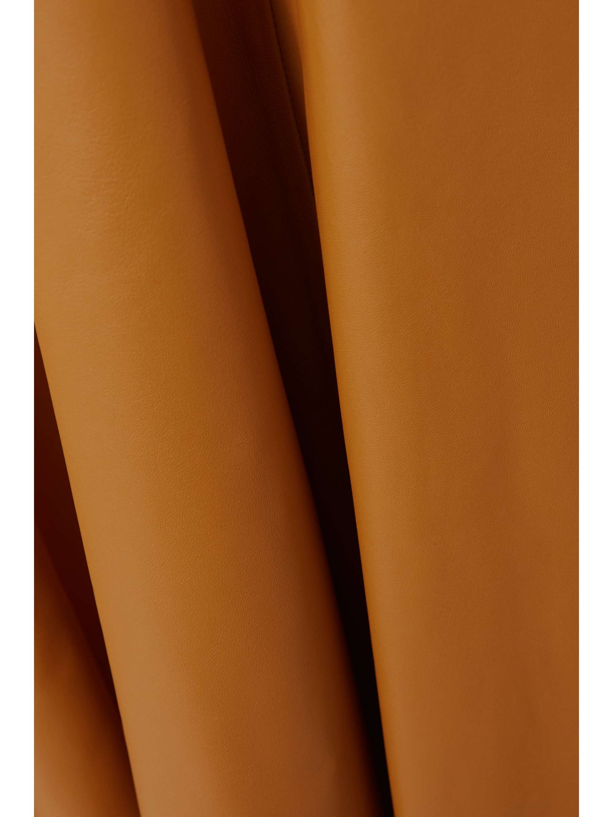 GABRIELA HEARST Eda off-the-shoulder knotted leather midi dress