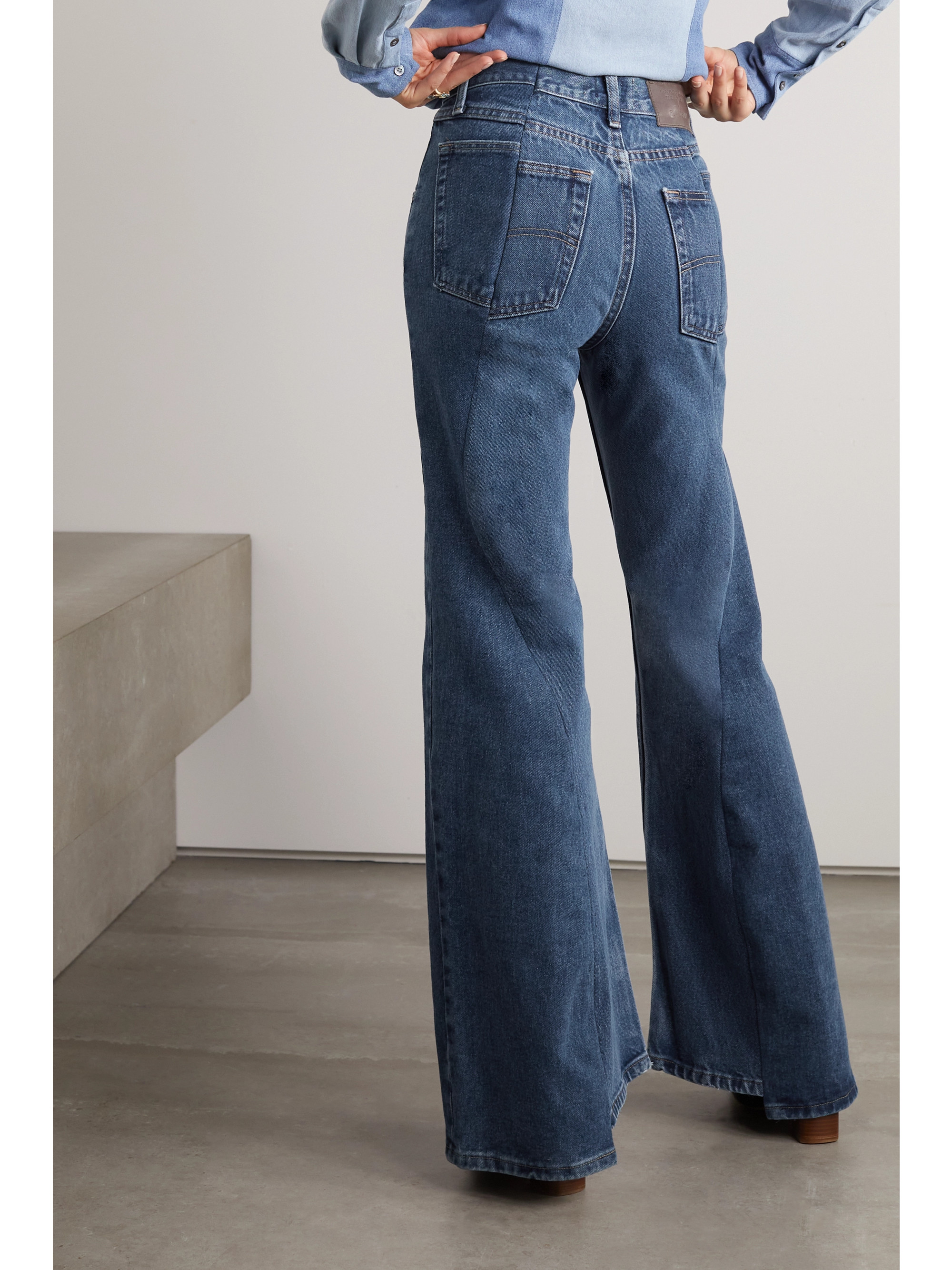 Gabriela Hearst + E.L.V. Denim Foster high-rise flared jeans thumbnail