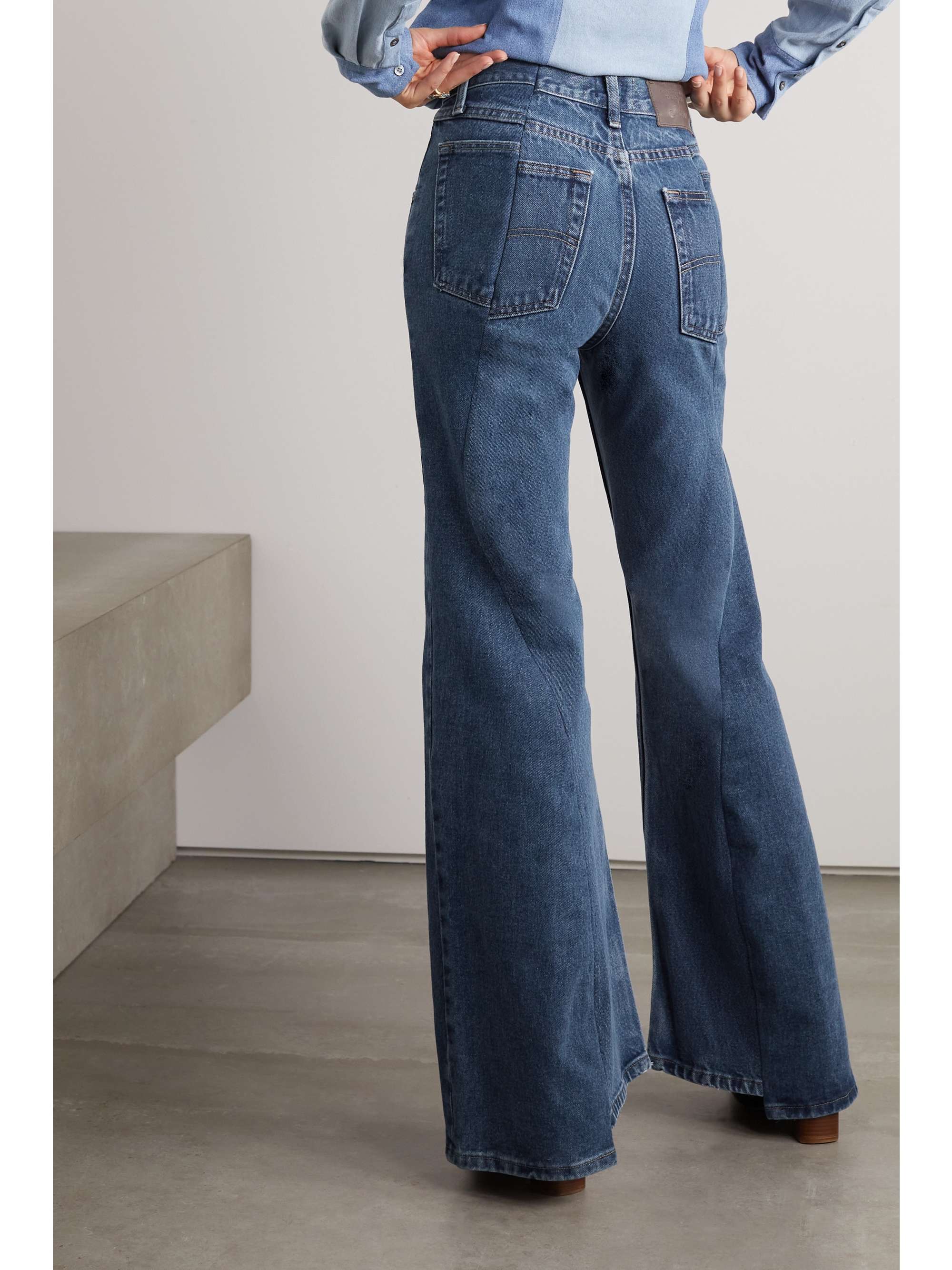 GABRIELA HEARST + E.L.V. Denim Foster high-rise flared jeans