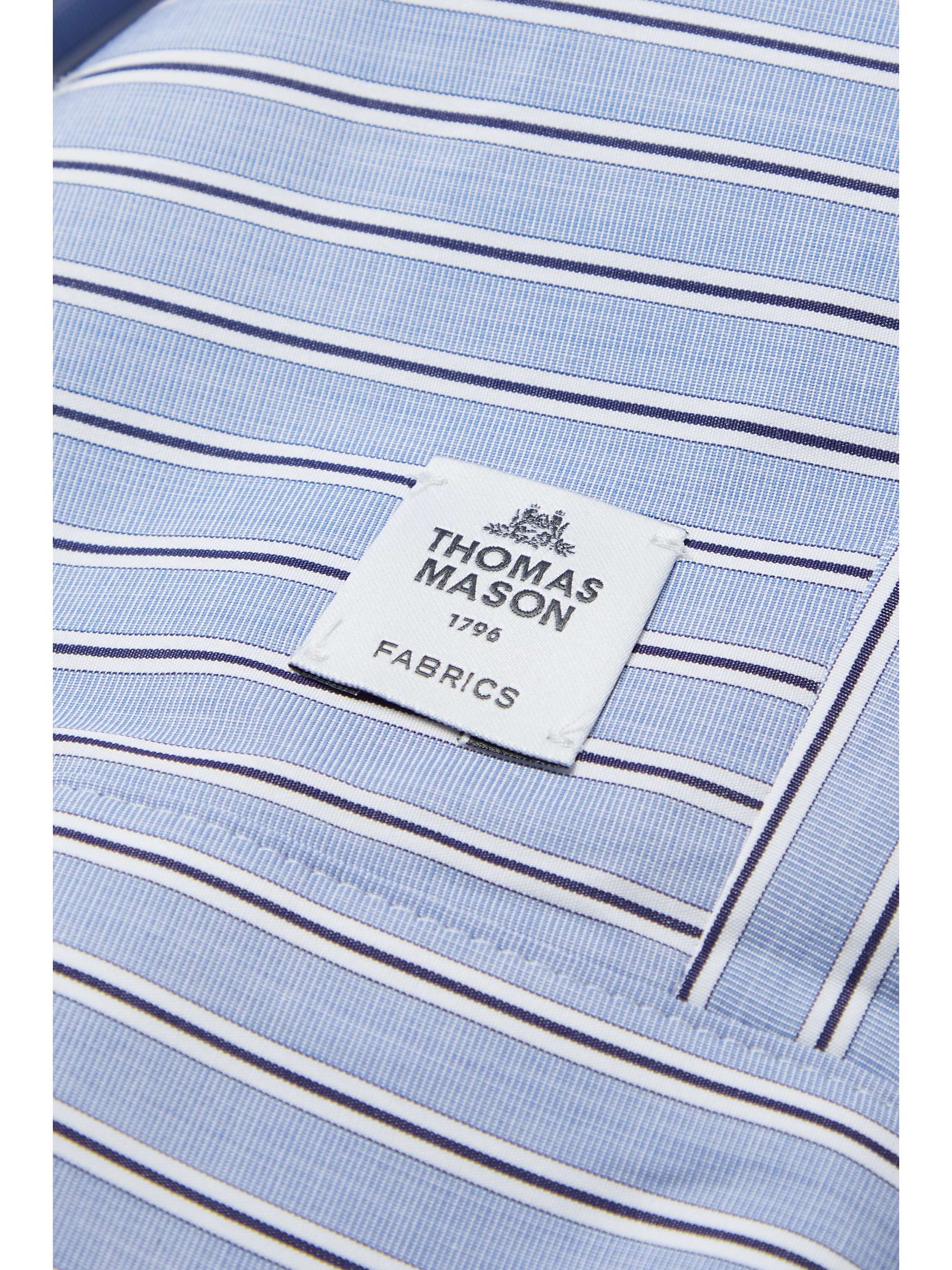 SACAI + Thomas Mason belted striped poplin and twill mini dress