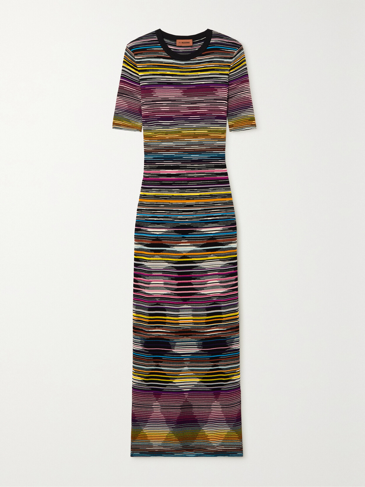 Missoni Striped Crochet-knit Wool-blend Maxi Dress