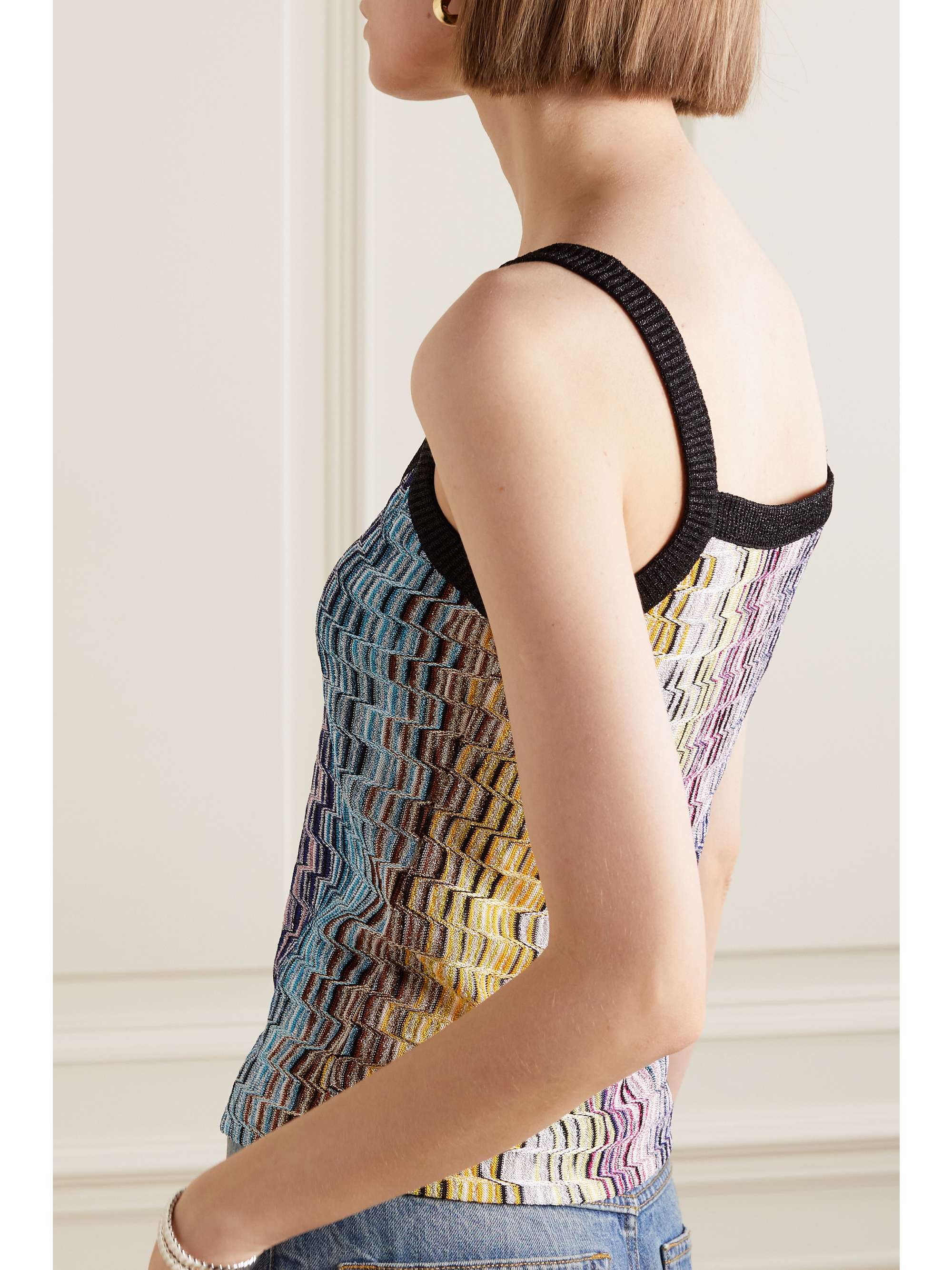 MISSONI Lamé knitted camisole