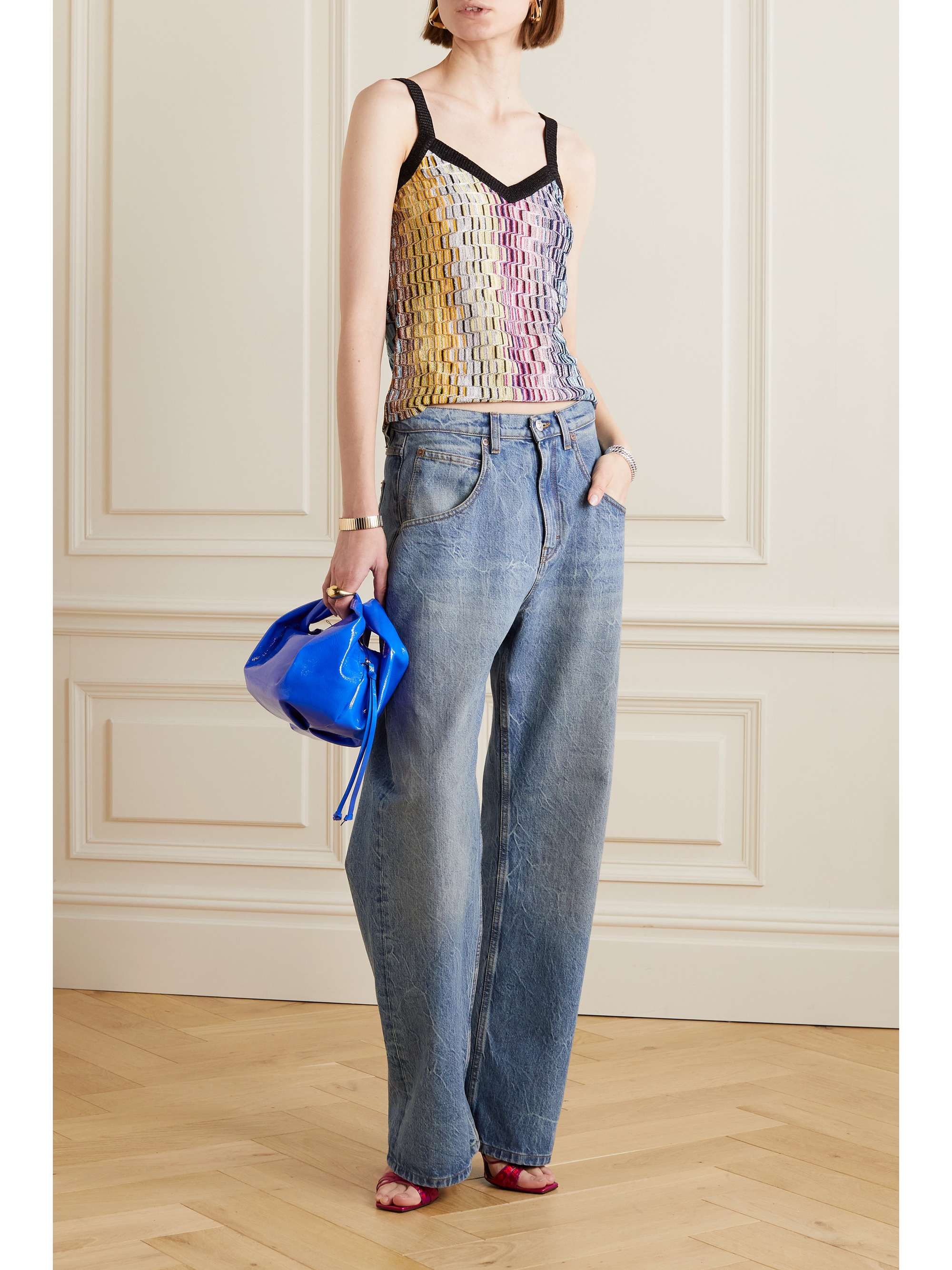 MISSONI Lamé knitted camisole
