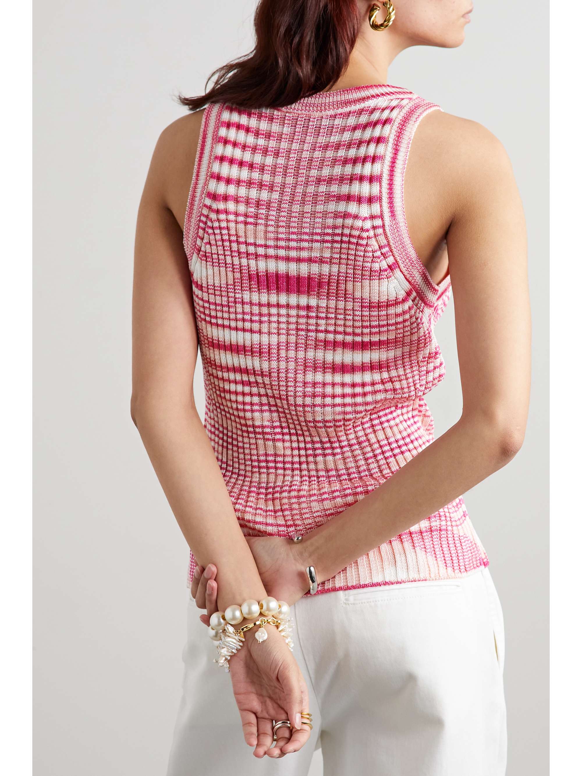 MISSONI Ribbed jacquard-knit tank