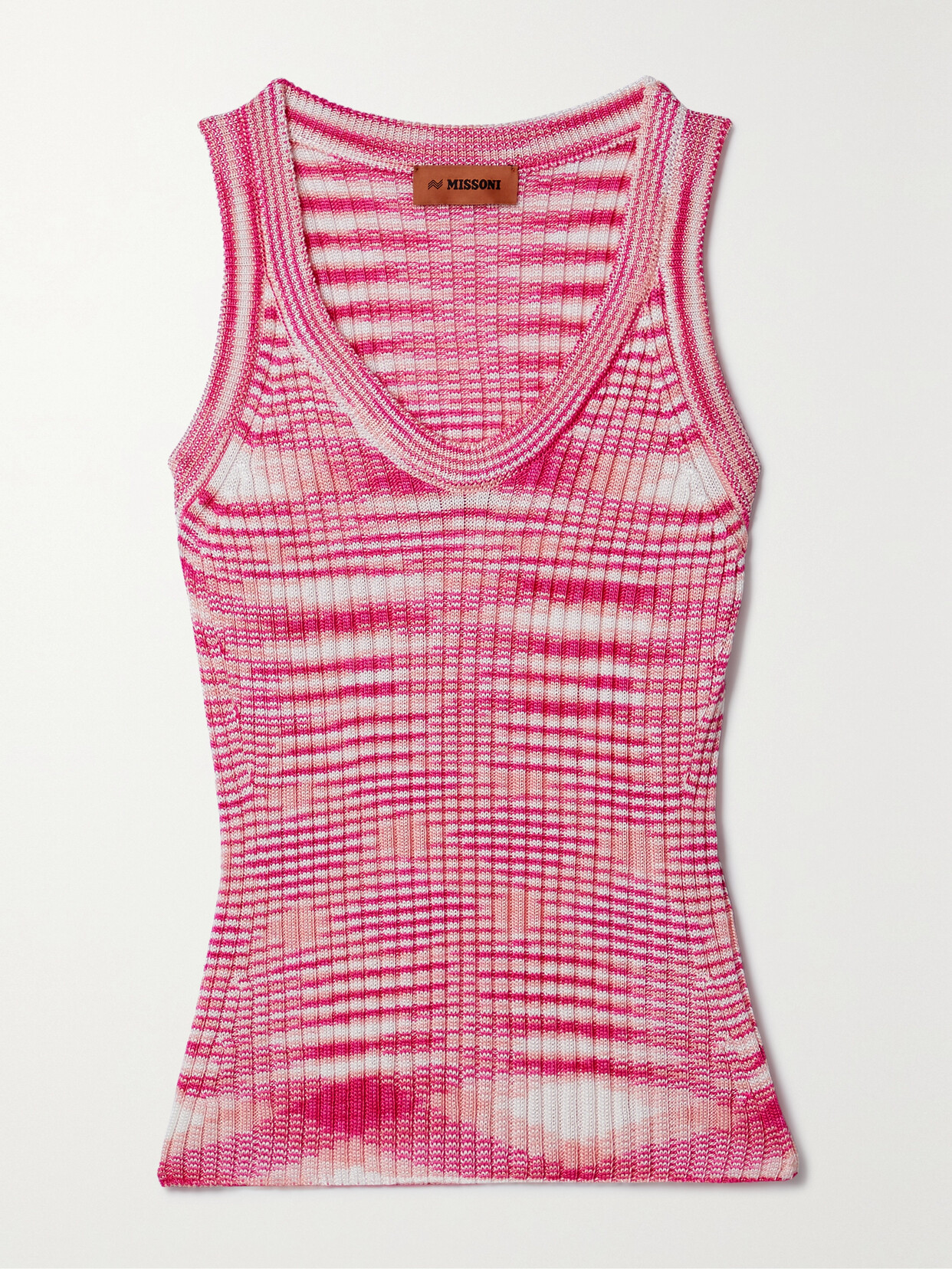 Missoni - Ribbed Jacquard-knit Tank - Pink