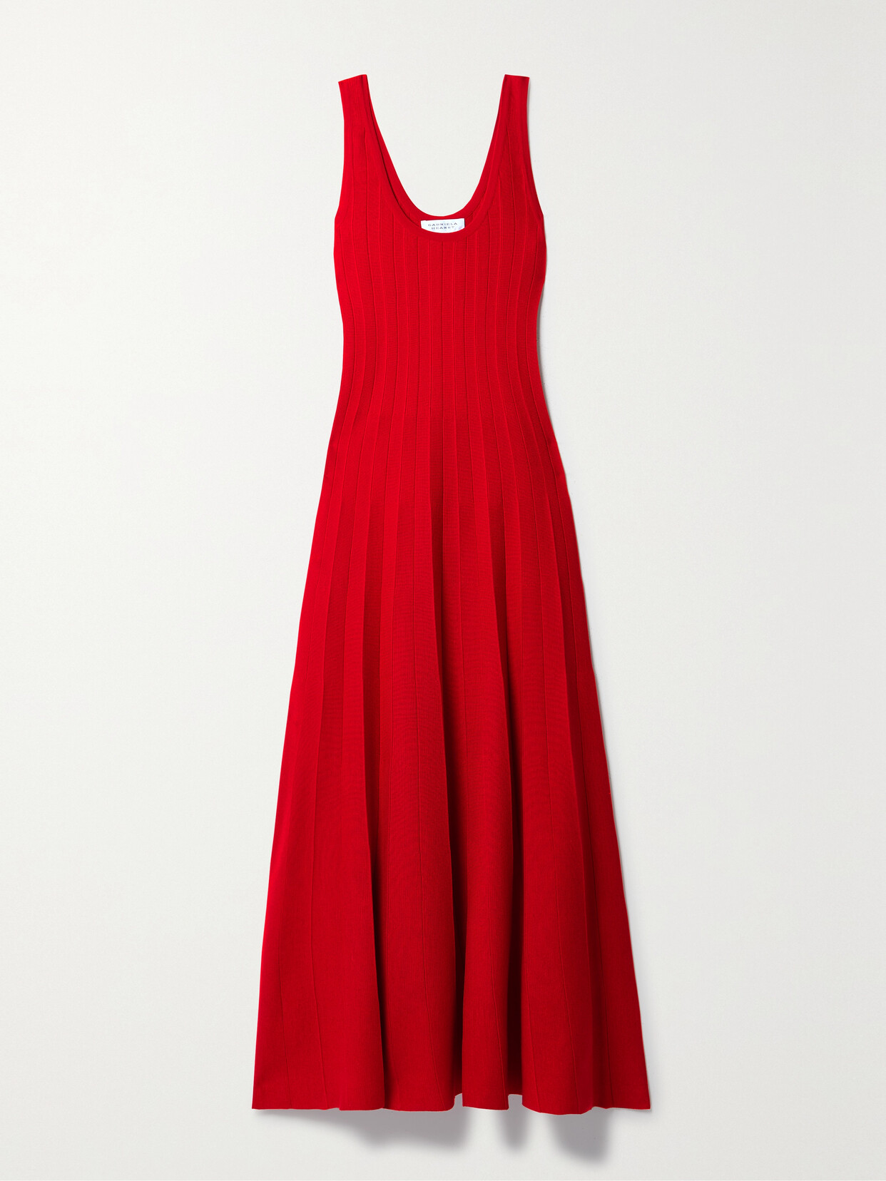 Gabriela Hearst Zeleia Pleated Wool Maxi Dress