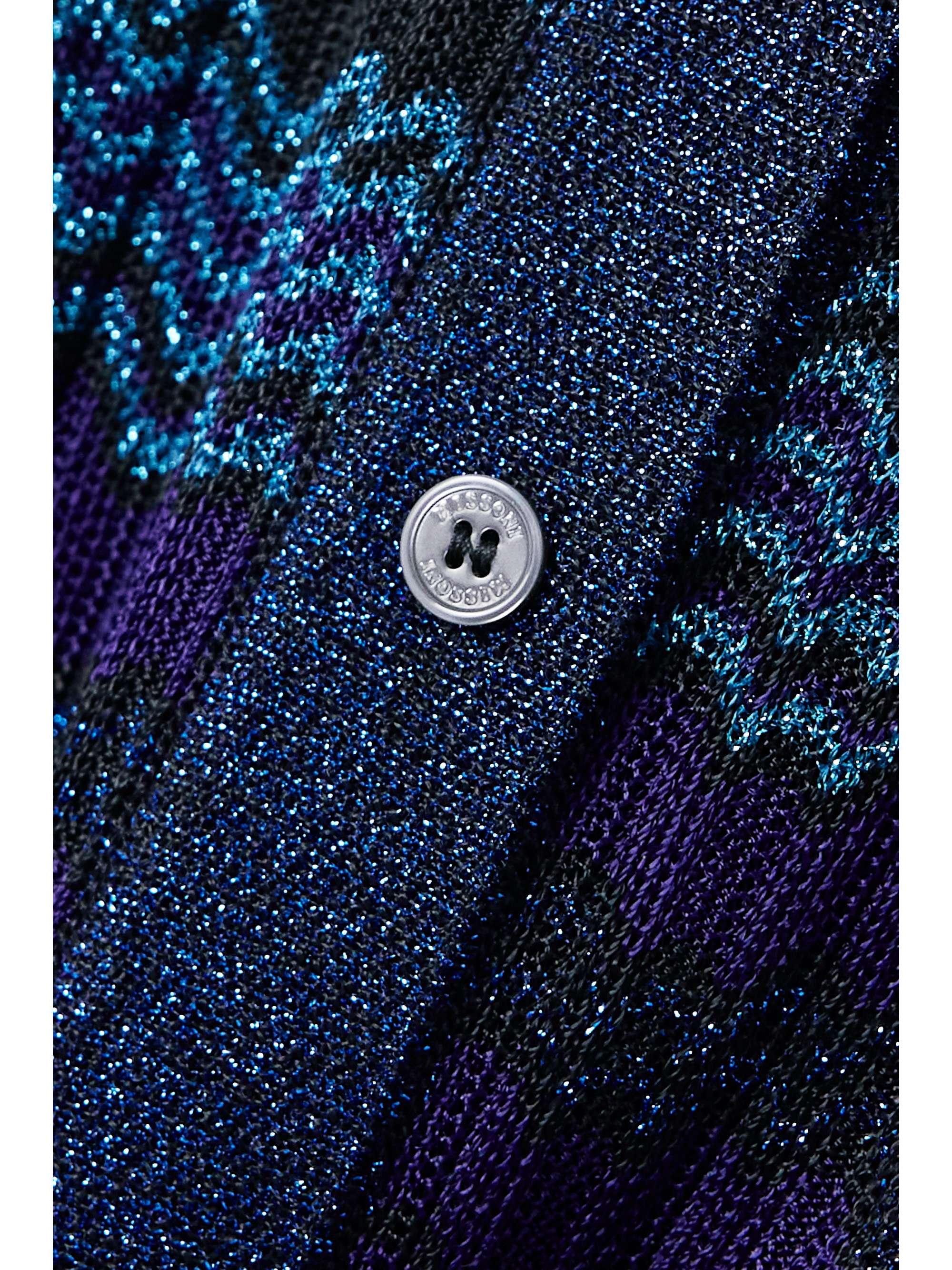 MISSONI Striped ribbed jacquard-knit shirt