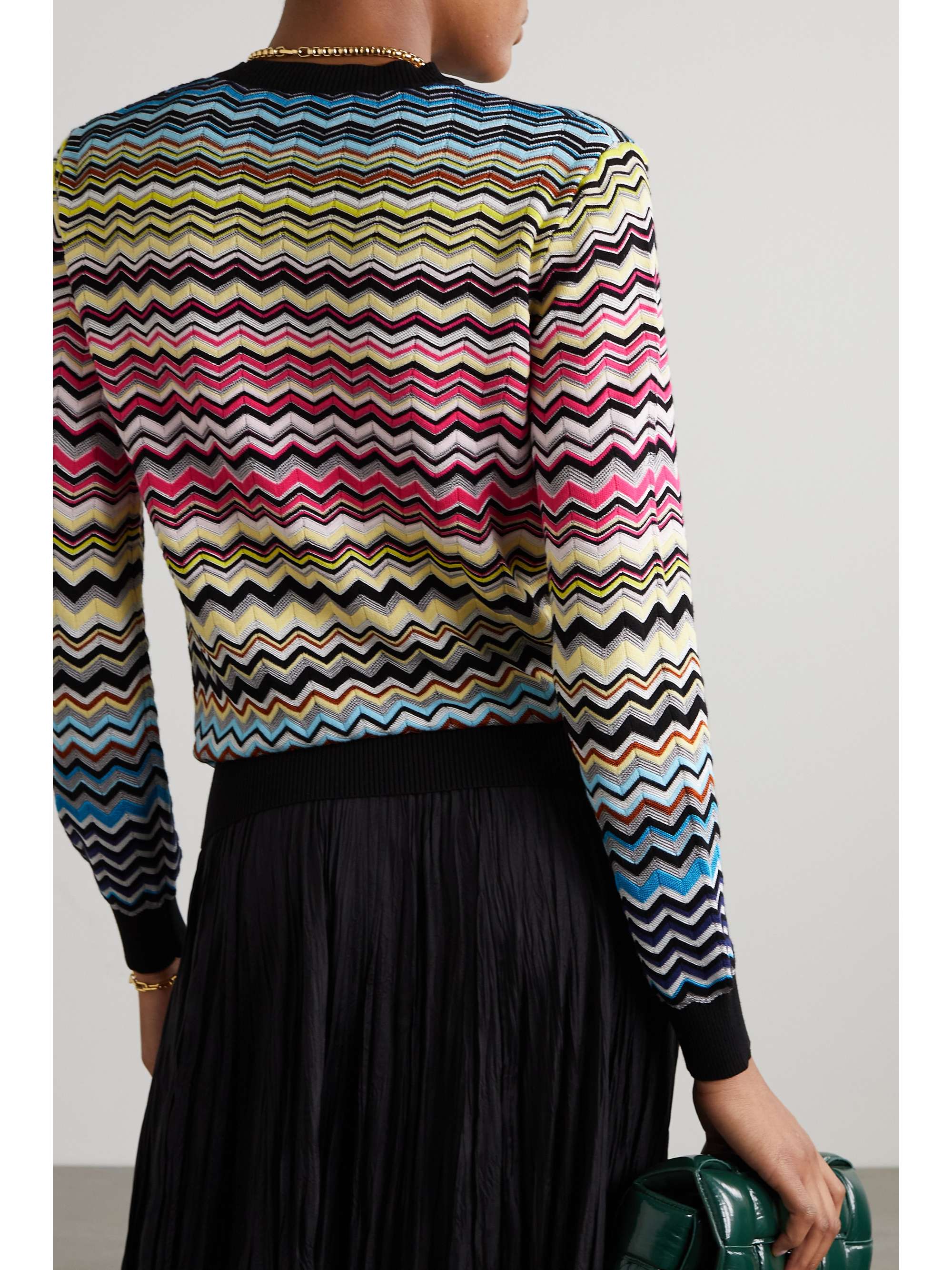 MISSONI Crochet-knit cotton-blend sweater