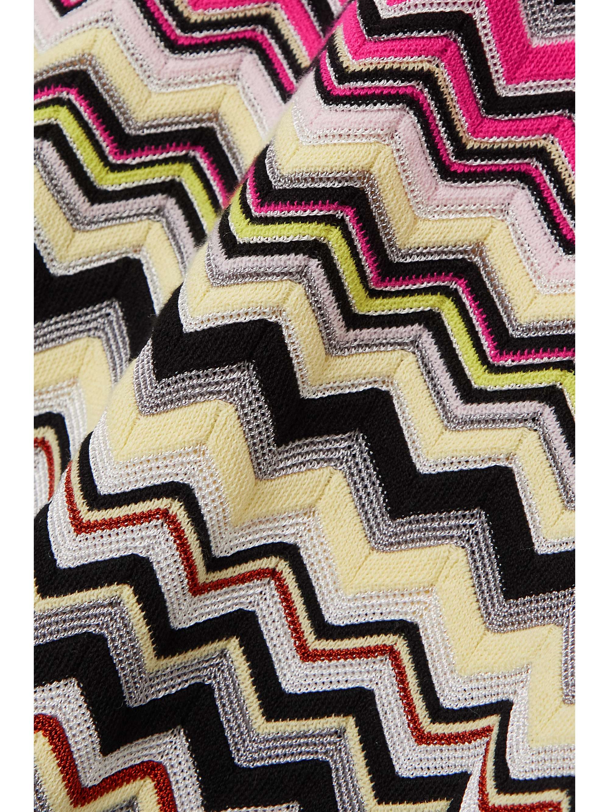 MISSONI Crochet-knit cotton-blend sweater