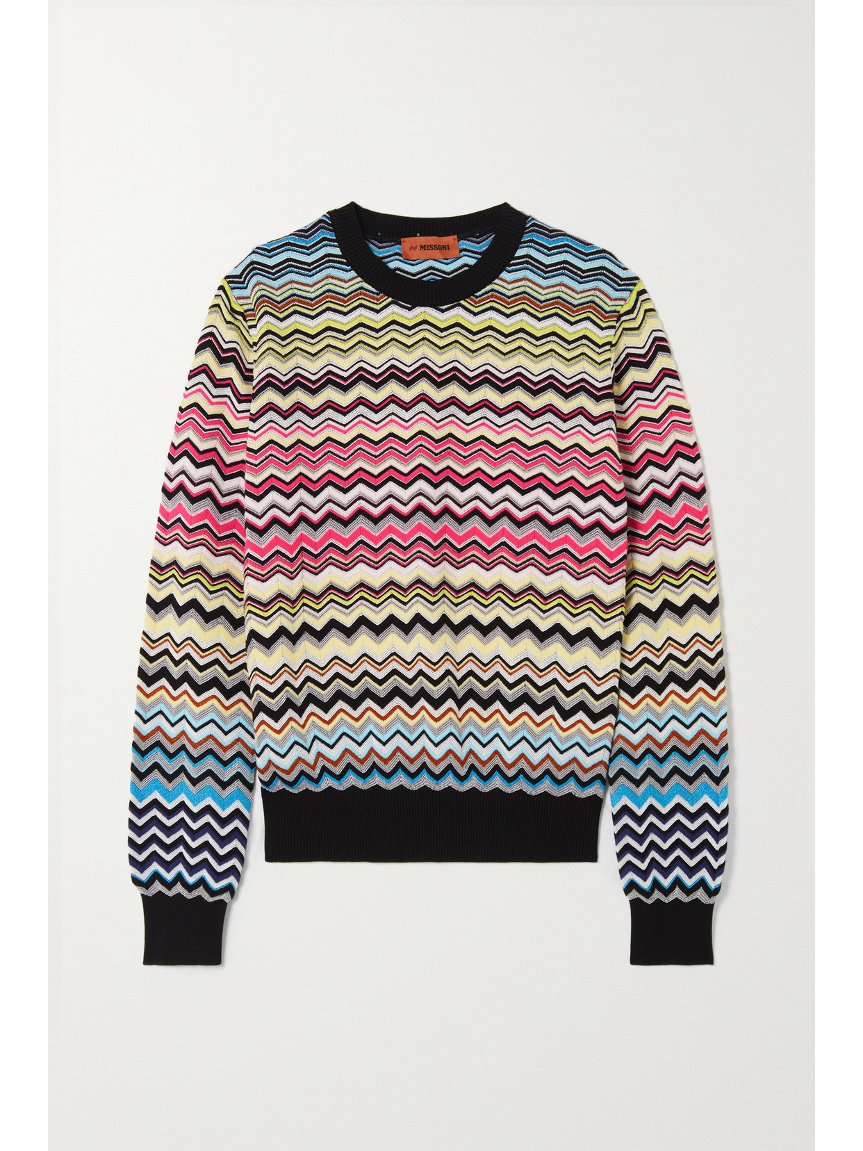 Missoni - Crochet-knit Cotton-blend Sweater - Black