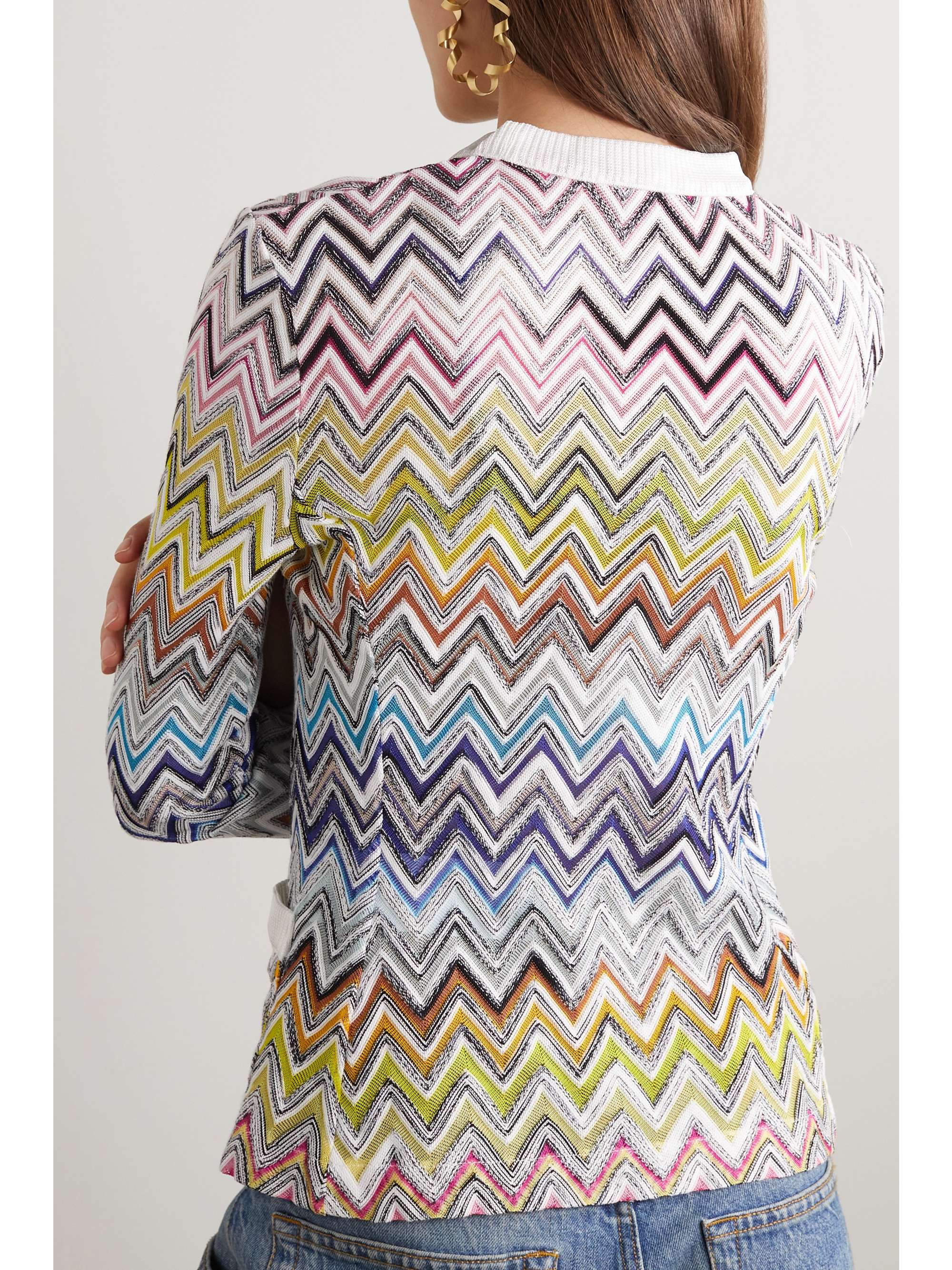 MISSONI Striped cotton-blend cardigan