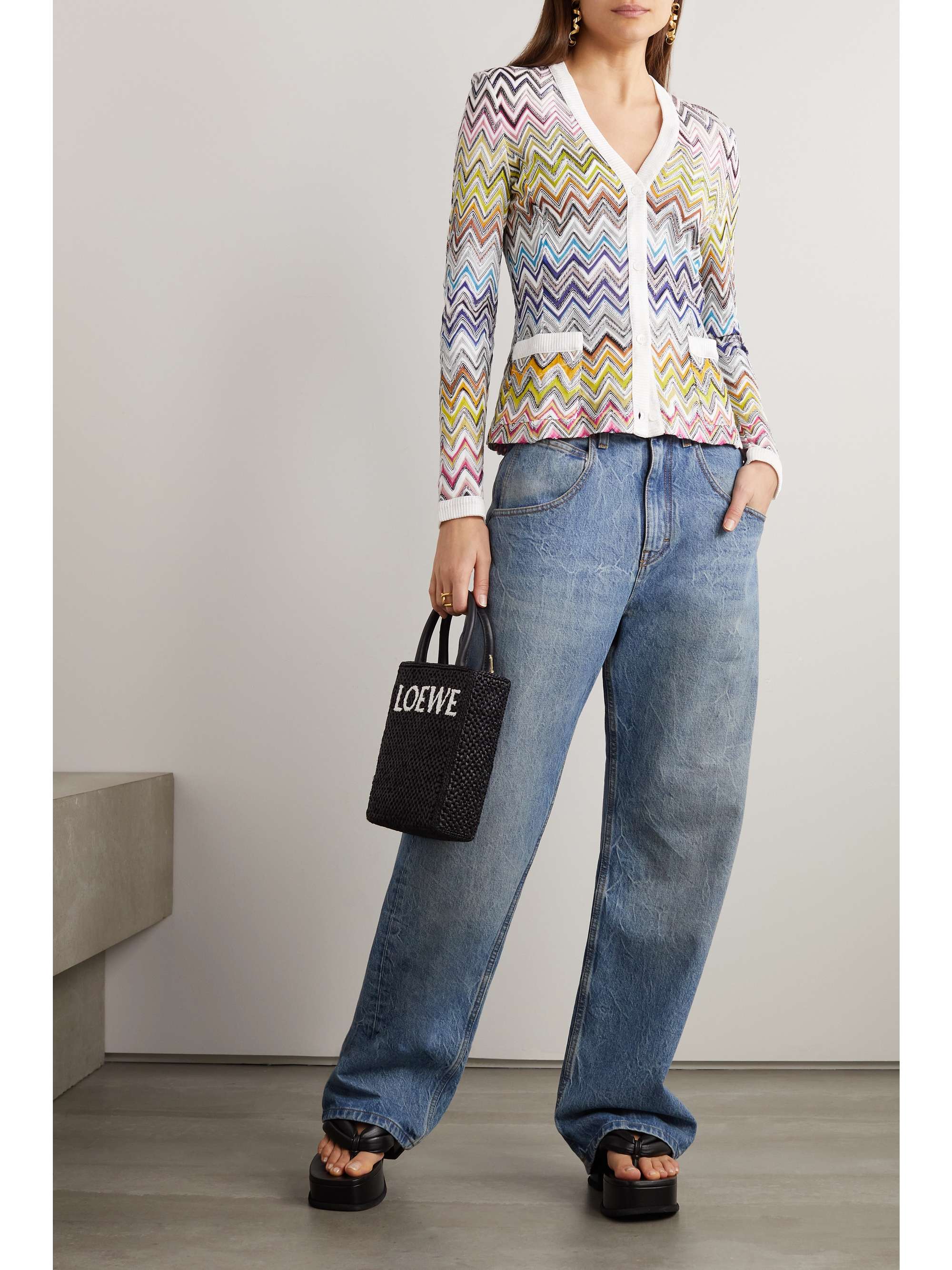 MISSONI Striped cotton-blend cardigan