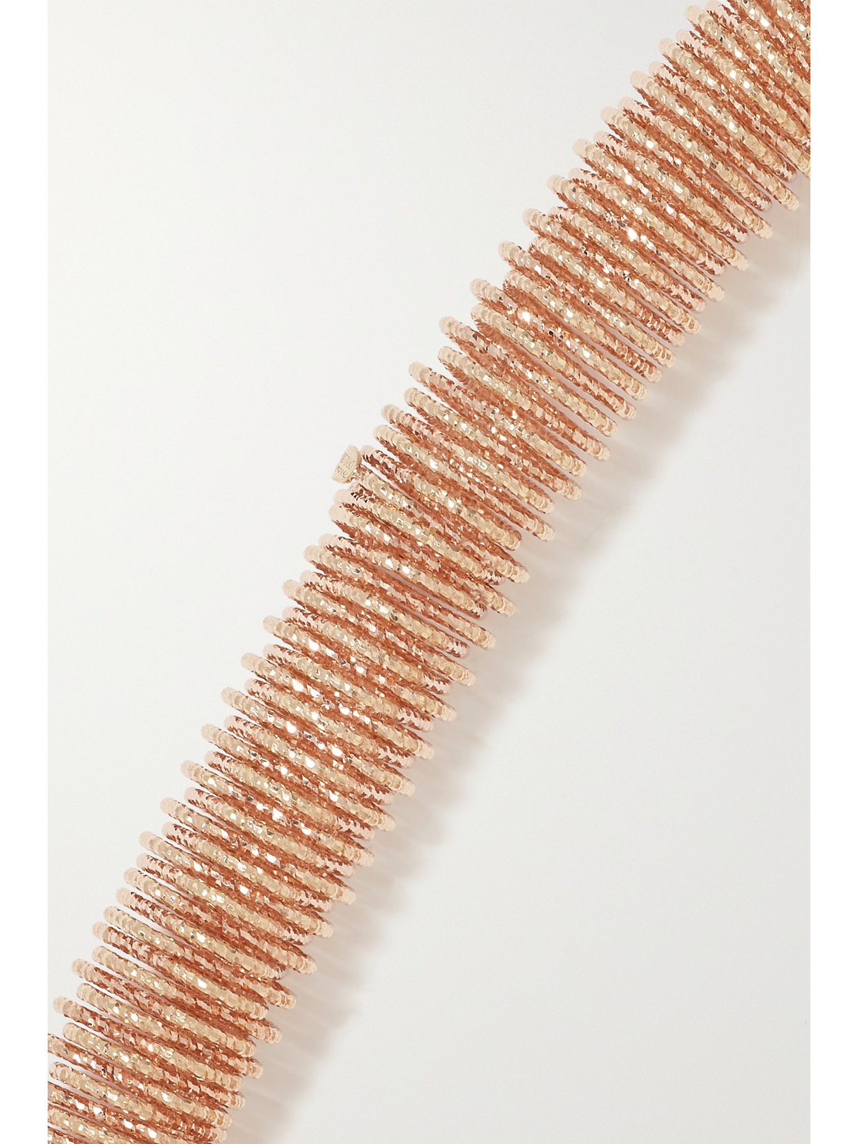 Shop Carolina Bucci Medium K.i.s.s. 18-karat Rose Gold Bracelet