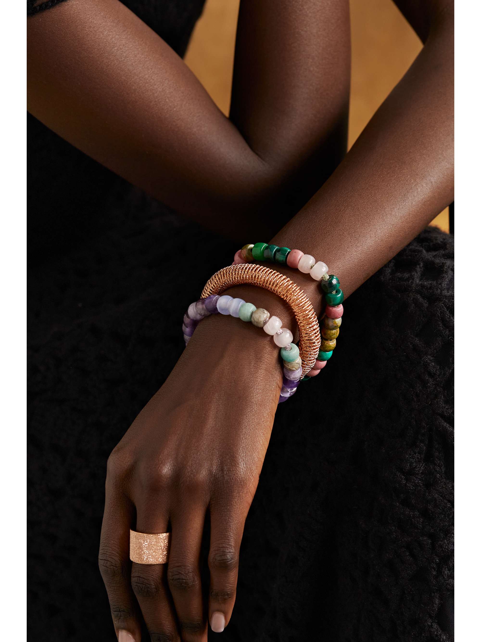 CAROLINA BUCCI Medium K.I.S.S. 18-karat rose gold bracelet