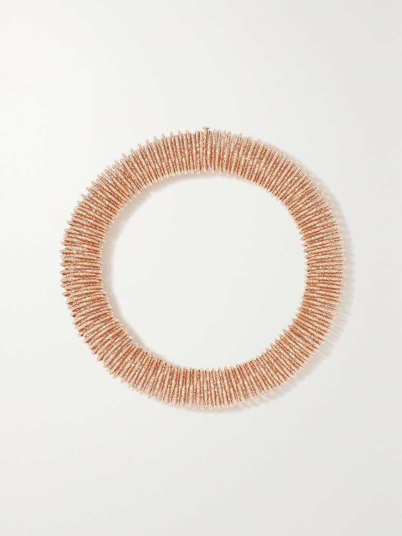 Carolina Bucci Medium K.i.s.s. 18-karat Rose Gold Bracelet