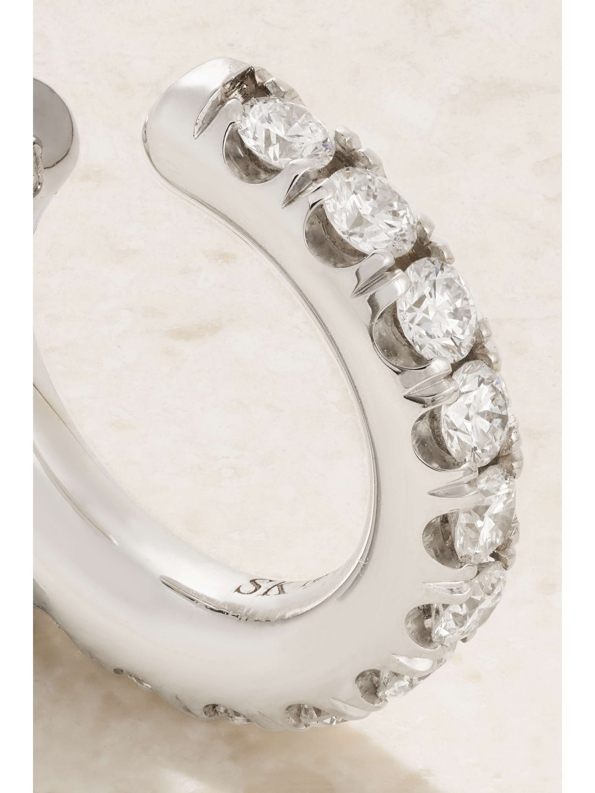 SPINELLI KILCOLLIN Eclipse 18-karat white gold diamond ear cuff