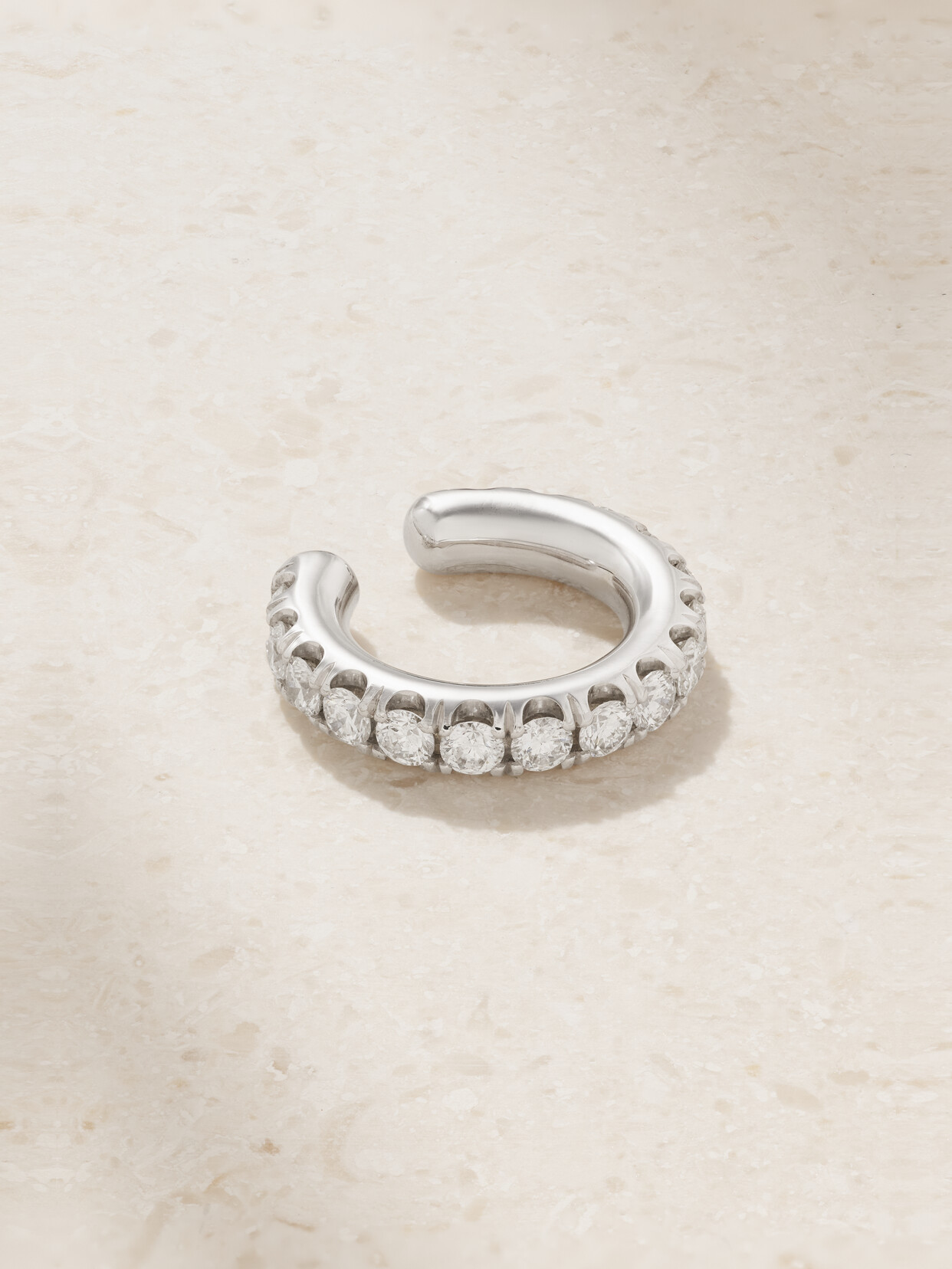 Spinelli Kilcollin Eclipse 18-karat White Gold Diamond Ear Cuff In White Gold