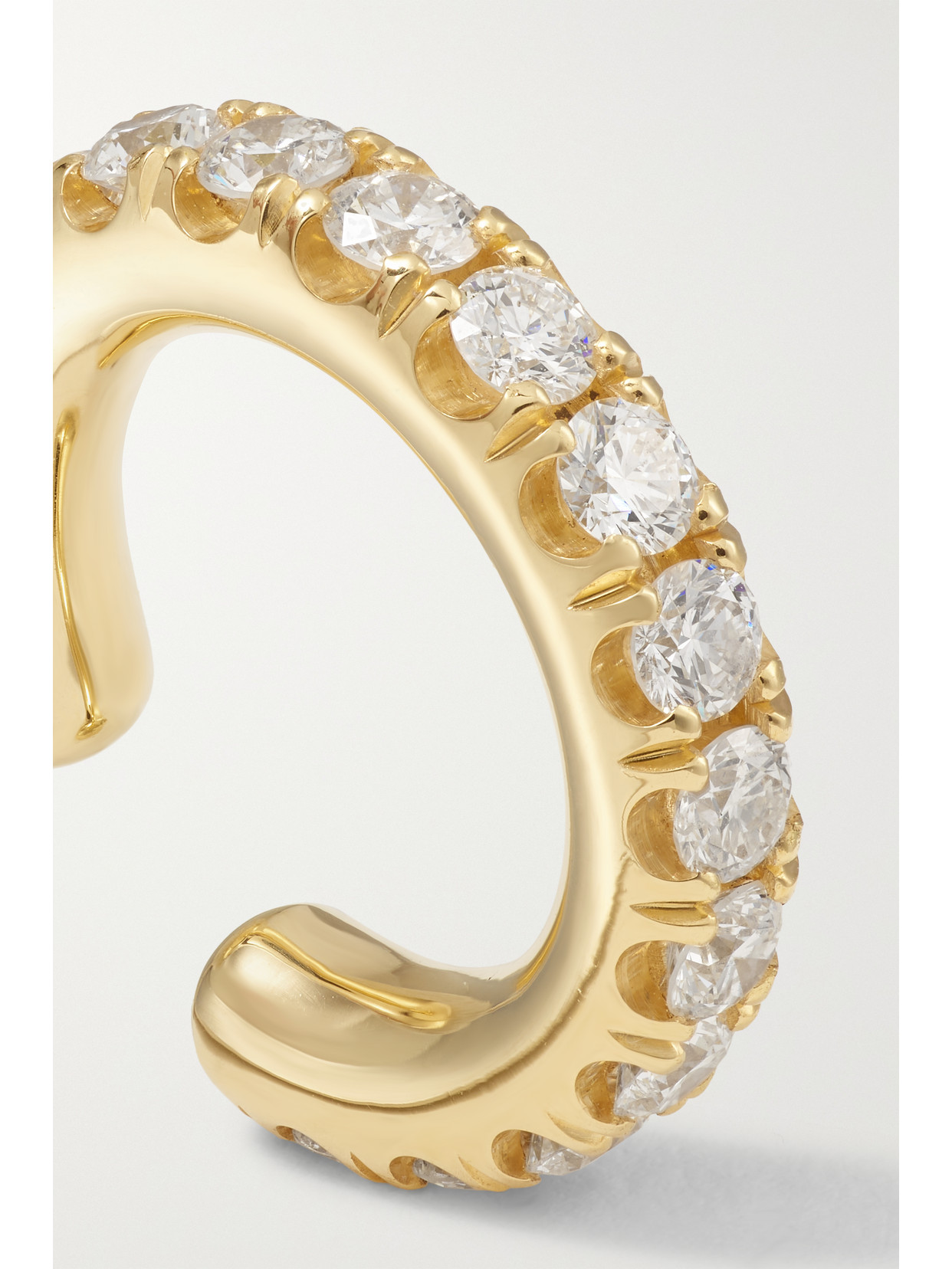 Shop Spinelli Kilcollin Eclipse 18-karat Gold Diamond Ear Cuff